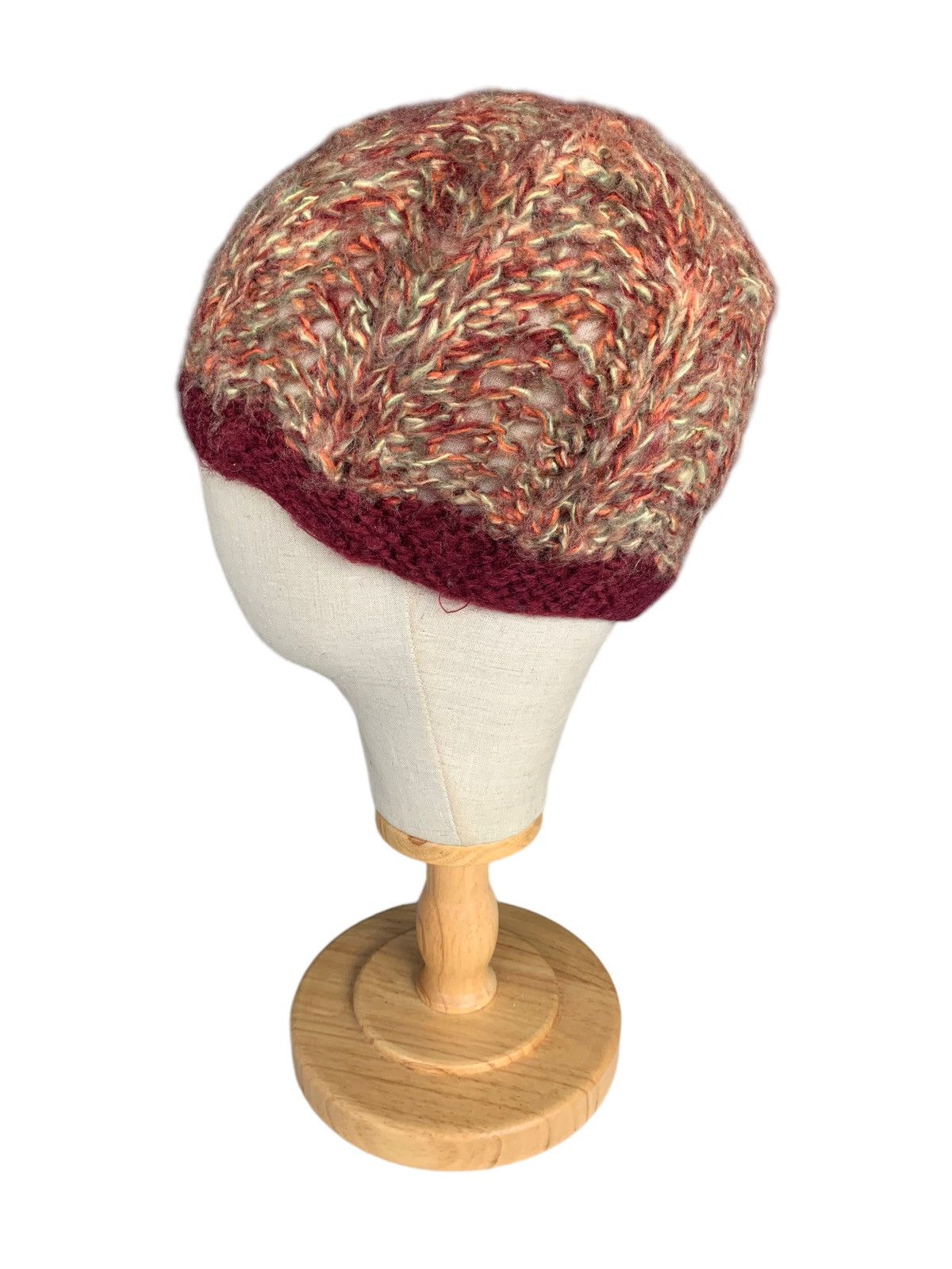 Japanese Brand × Vintage Crochet Knitted Beanie Hats Size ONE SIZE - 3 Thumbnail