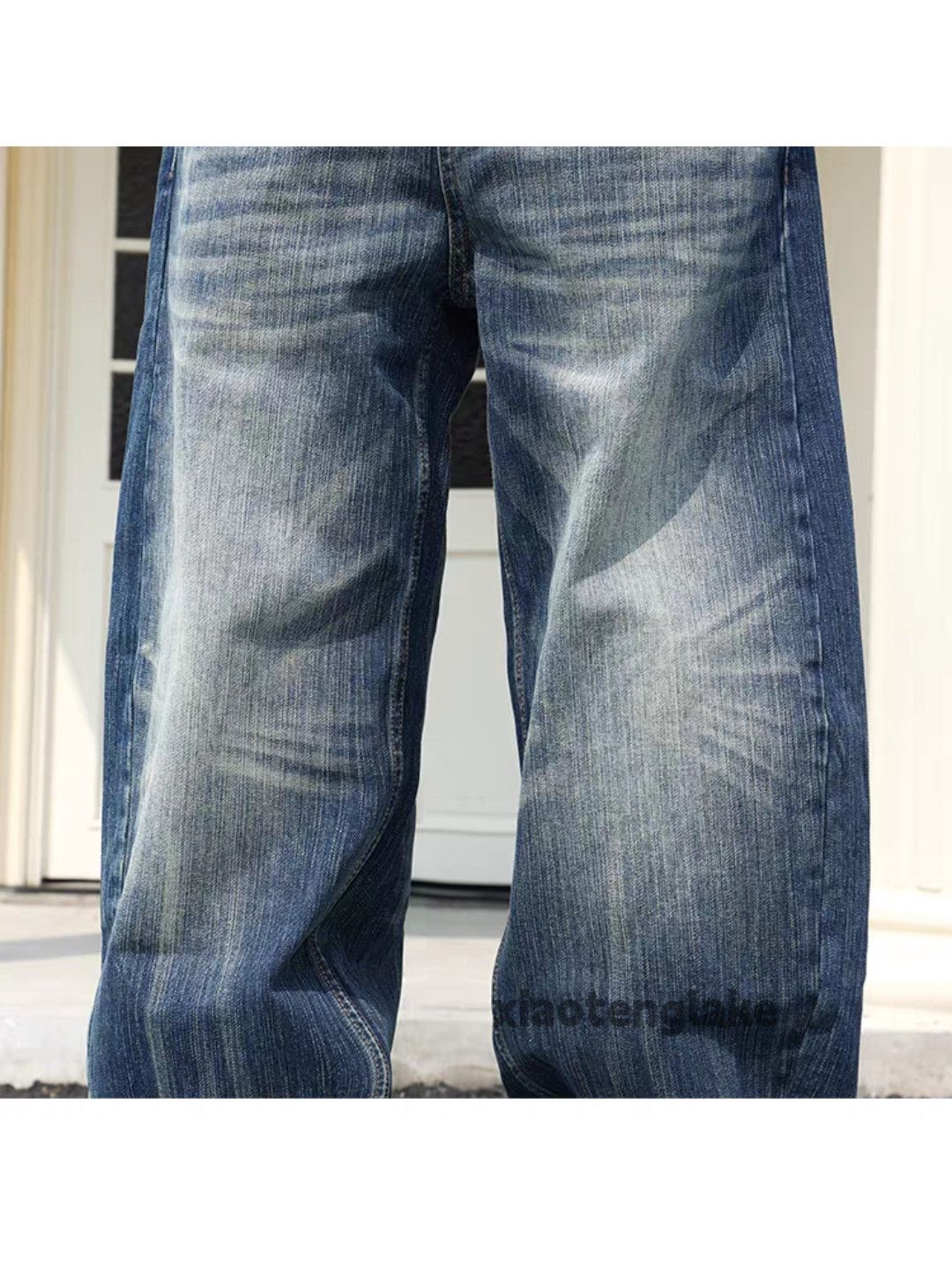 Vintage Custom washed faded loose baggy skate hiphop yuppie jeans Size US 38 / EU 54 - 6 Thumbnail