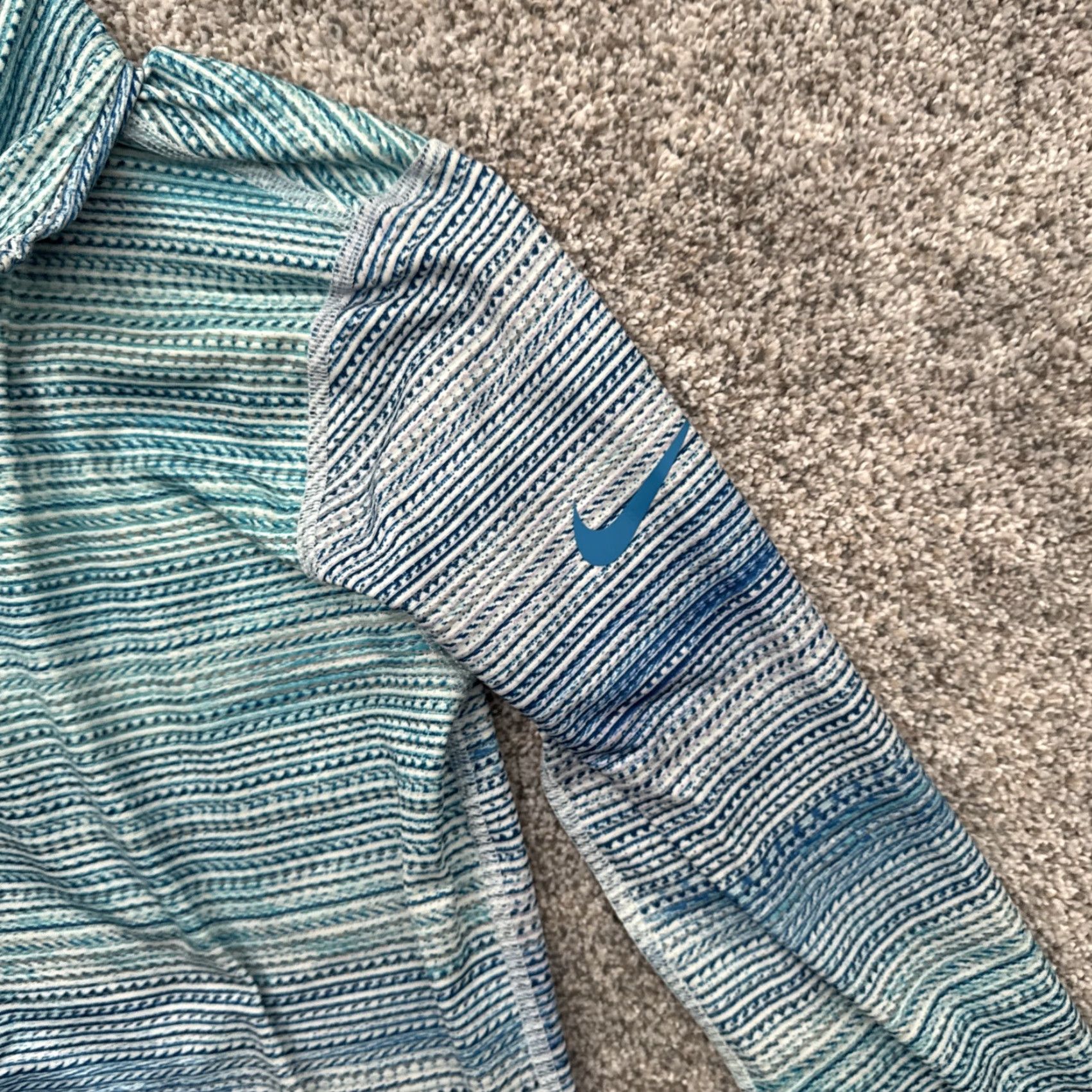 Nike Nike Dri-Fit Pullover Women Medium Athletic Running 1/2 Zip Blue Size M / US 6-8 / IT 42-44 - 6 Thumbnail