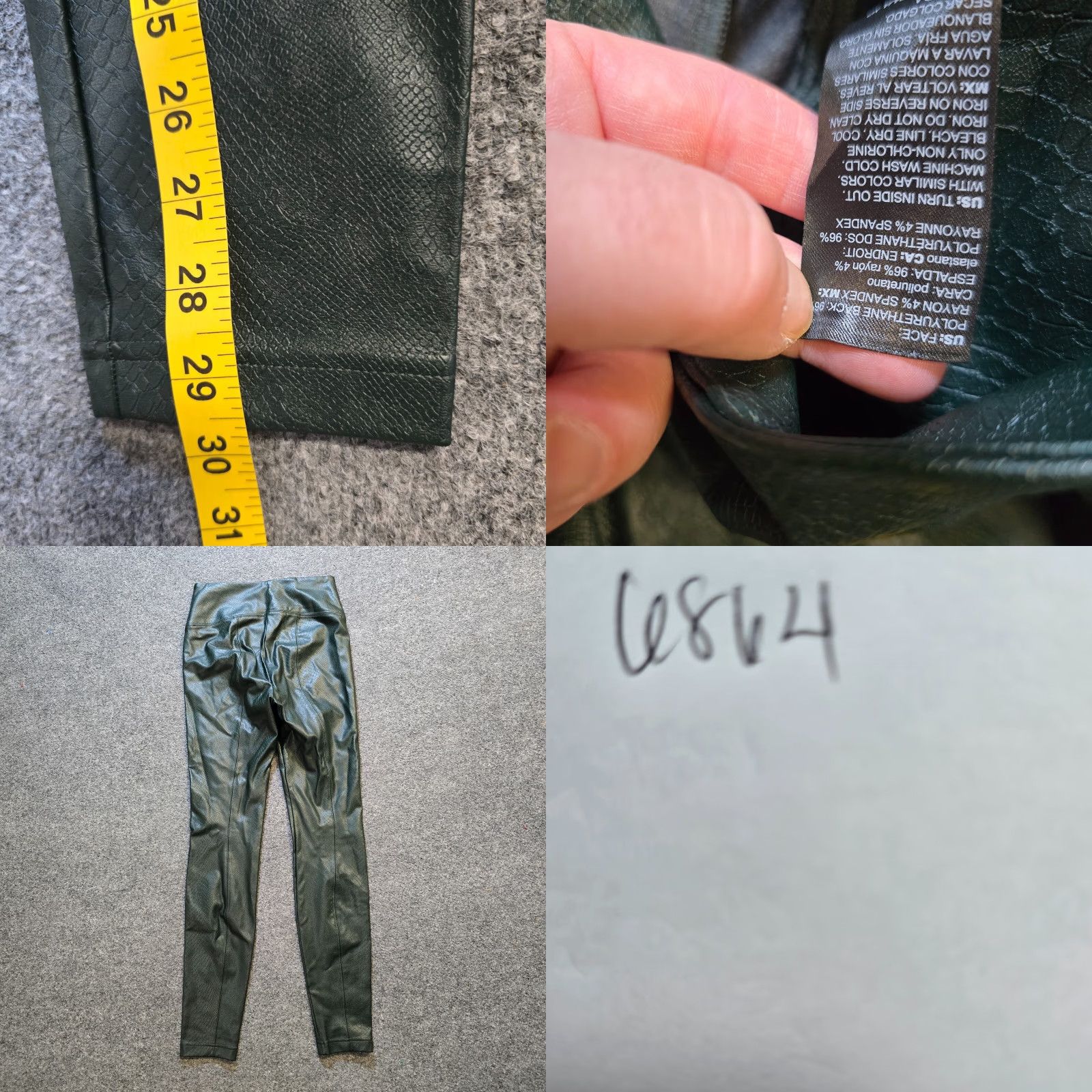 White House Black Market **White House Black Market Green Vegan Leather Women's Skinny Pants** User: White House Black Market Green Vegan Leather Women's Skinny Pants Size 26" / US 2 / IT 38 - 8 Thumbnail