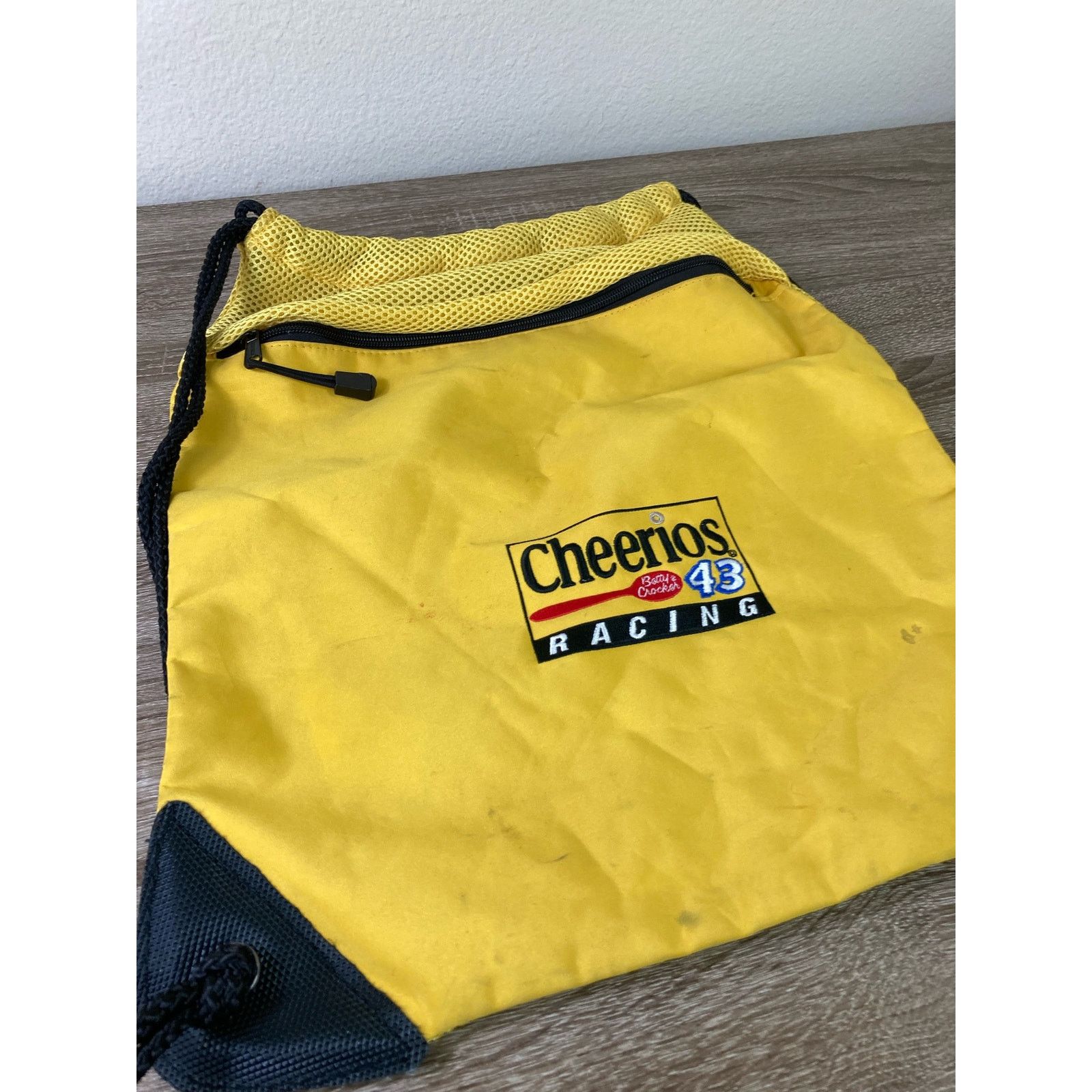 NASCAR Cheerios Drawstring Racing Bag Vintage Richard Petty Yellow Size ONE SIZE - 5 Thumbnail