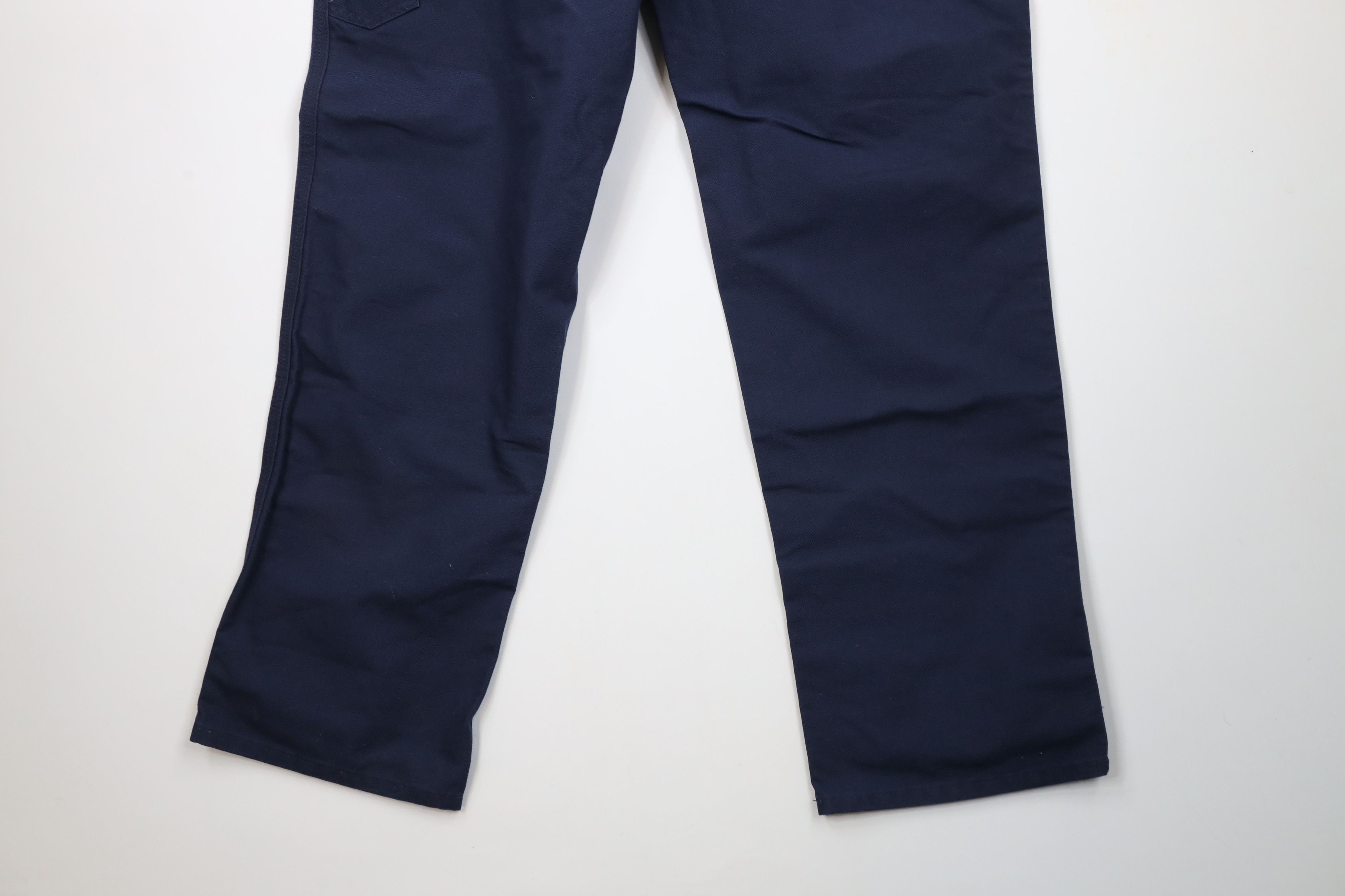 Carhartt × Vintage Vintage Carhartt Dungaree Wide Leg Canvas Pants Navy Blue Size US 38 / EU 54 - 13 Thumbnail