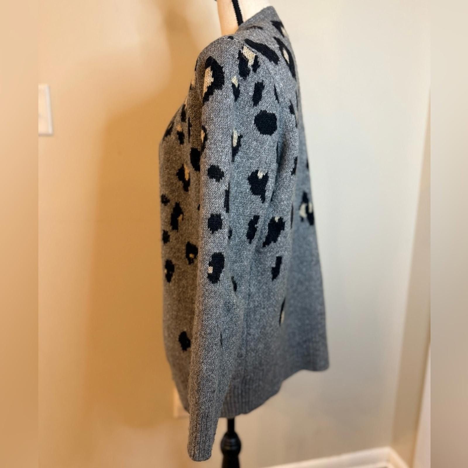 Other Maurices chunky leopard print cardigan open front SZ SM Size S / US 4 / IT 40 - 3 Thumbnail