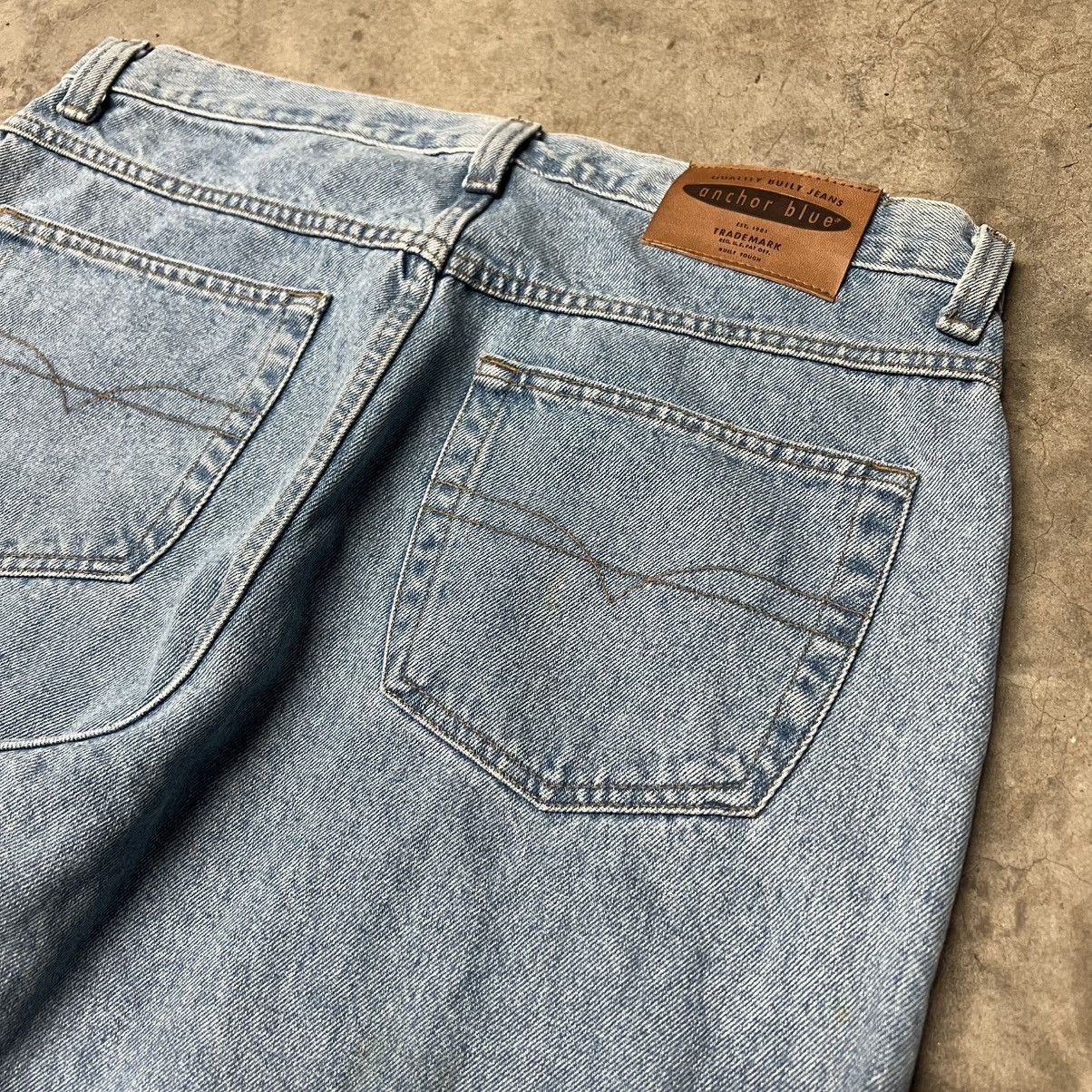 Anchor Blue × JNCO × Southpole Vintage 2000’s Anchor Blue BAGGY Denim Jeans Size US 36 / EU 52 - 2 Thumbnail
