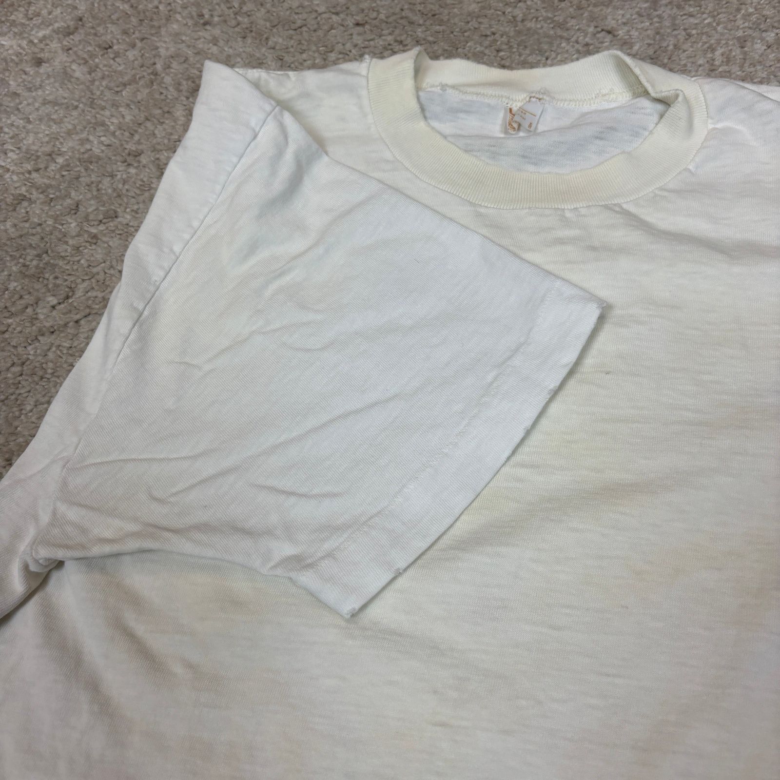 Vintage Vintage 70s JC Penney Combed Cotton Blank Shirt Men's Large Size US L / EU 52-54 / 3 - 7 Thumbnail