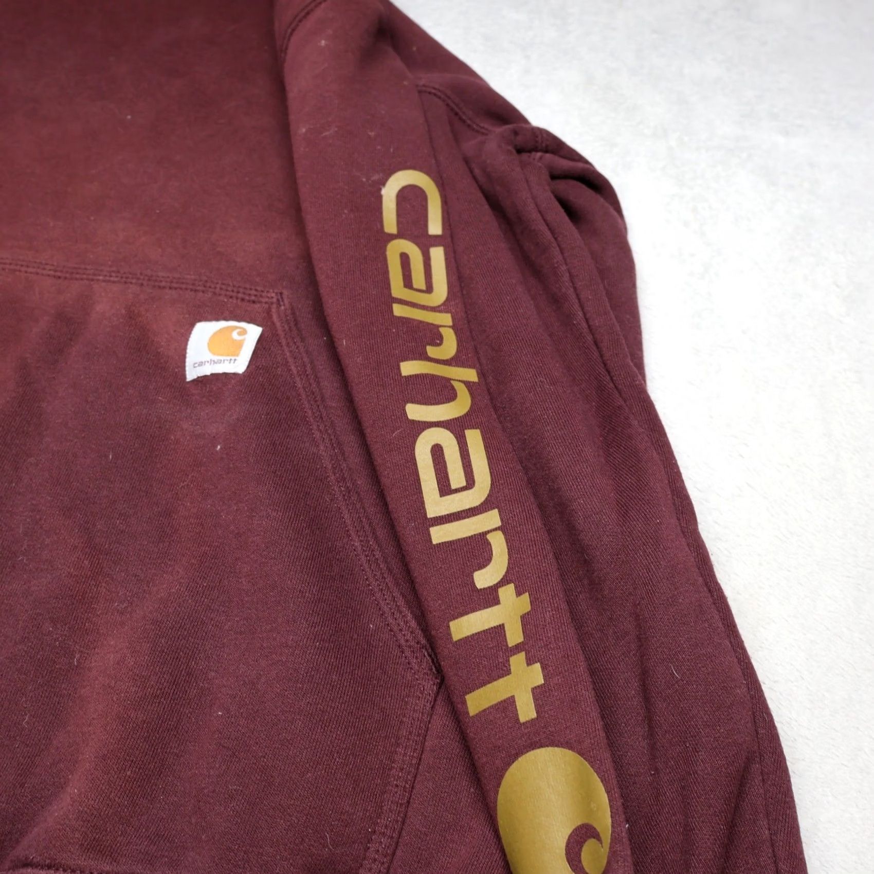 Carhartt Carhartt Hoodie Men Large Red Loose Fit Iconic K288 Pullover Logo Graphic Sleeve Size US L / EU 52-54 / 3 - 5 Thumbnail