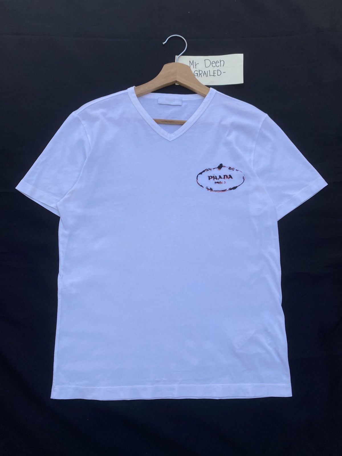 Prada Rare PRADA Man V Neck Tshirt Size US S / EU 44-46 / 1 - 2 Thumbnail