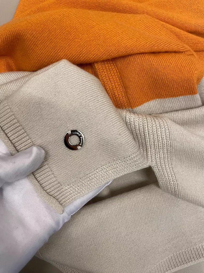 Loro Piana LORO PIANA Orange patchwork cashmere sweater Size M / US 6-8 / IT 42-44 - 8 Thumbnail
