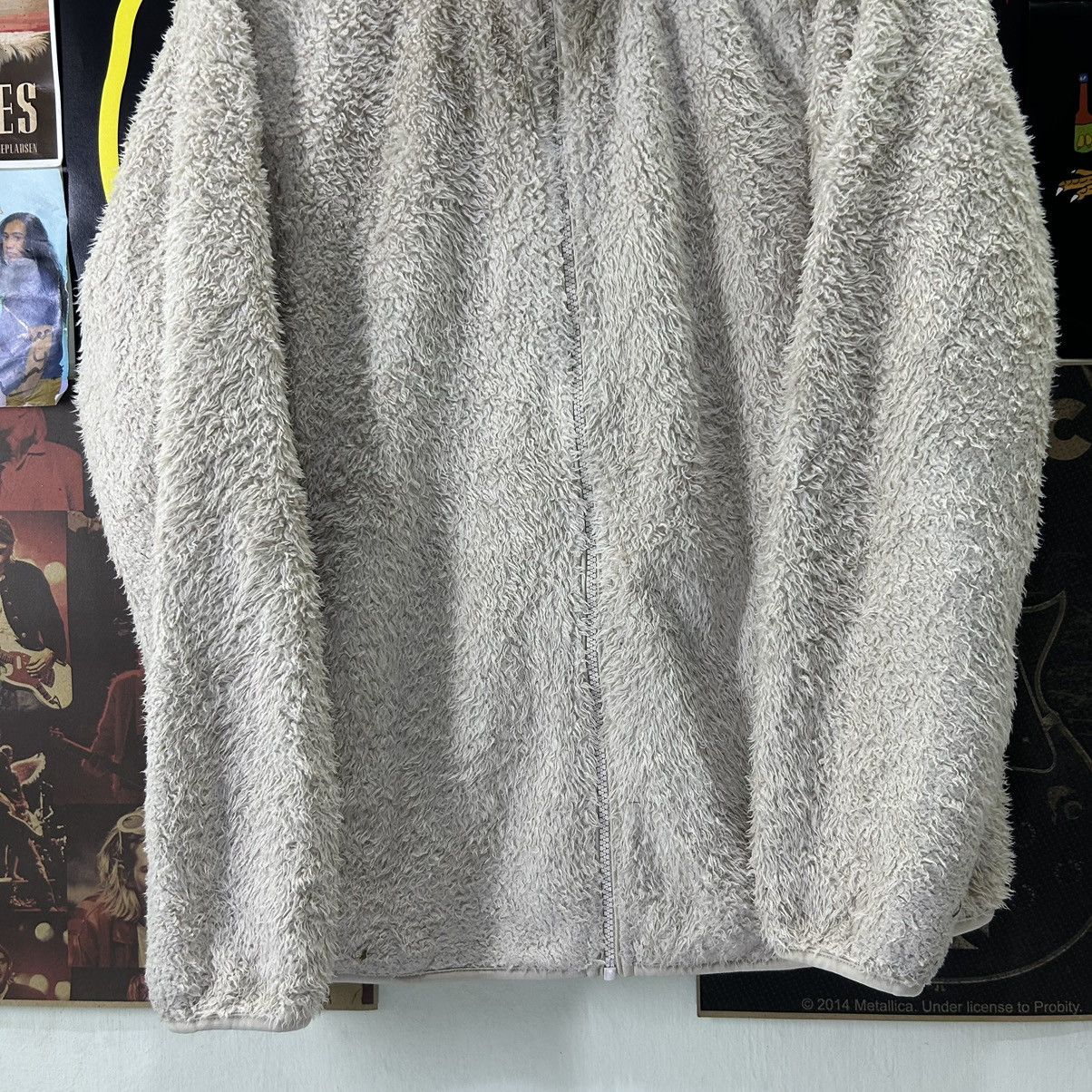 Uniqlo Vintage Uniqlo Faux Fur Zipped Sweater Size US L / EU 52-54 / 3 - 3 Thumbnail