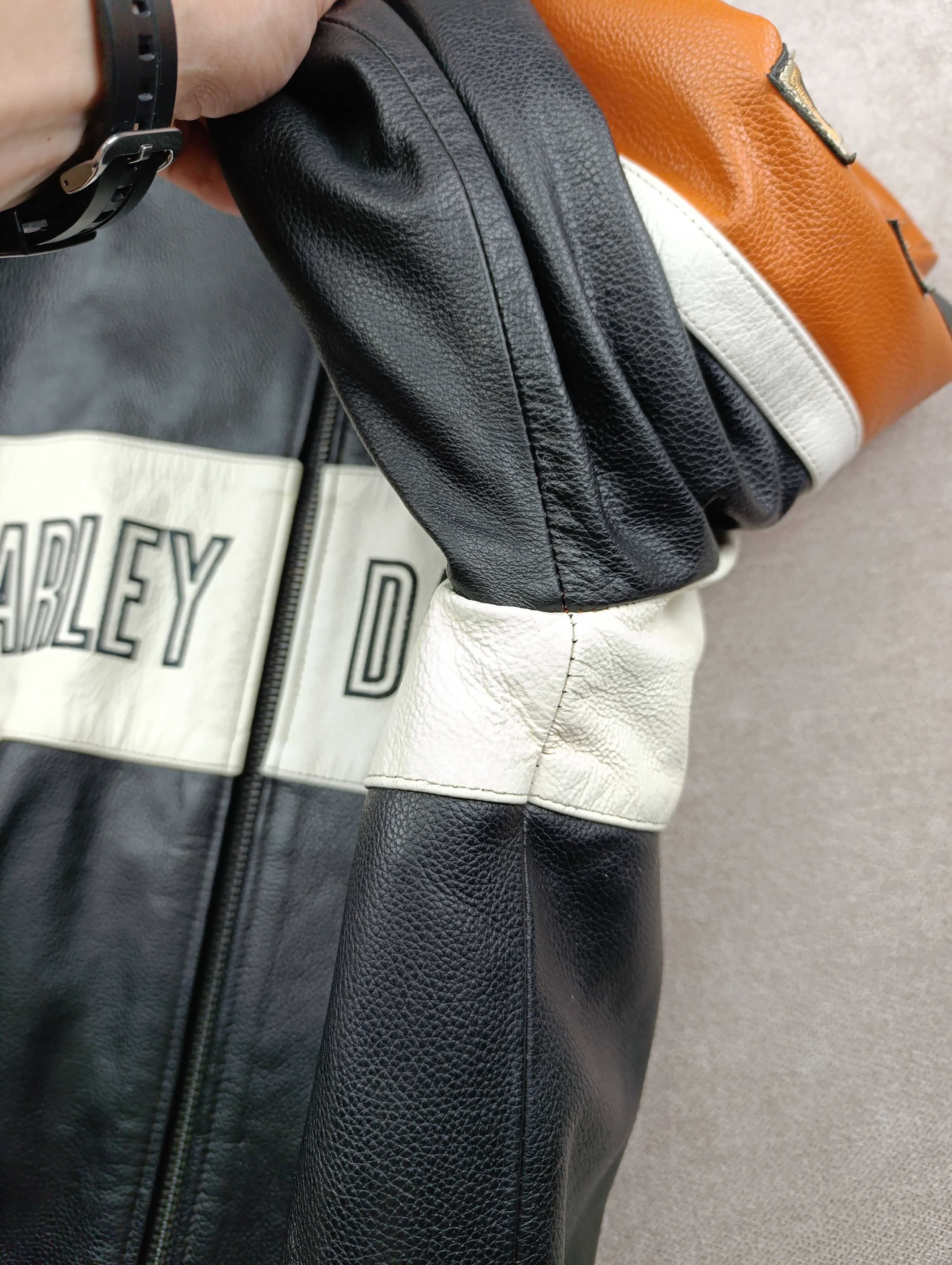 Harley Davidson Harley Davidson Mens Vintage Leather Biker Jacket Size US M / EU 48-50 / 2 - 7 Thumbnail
