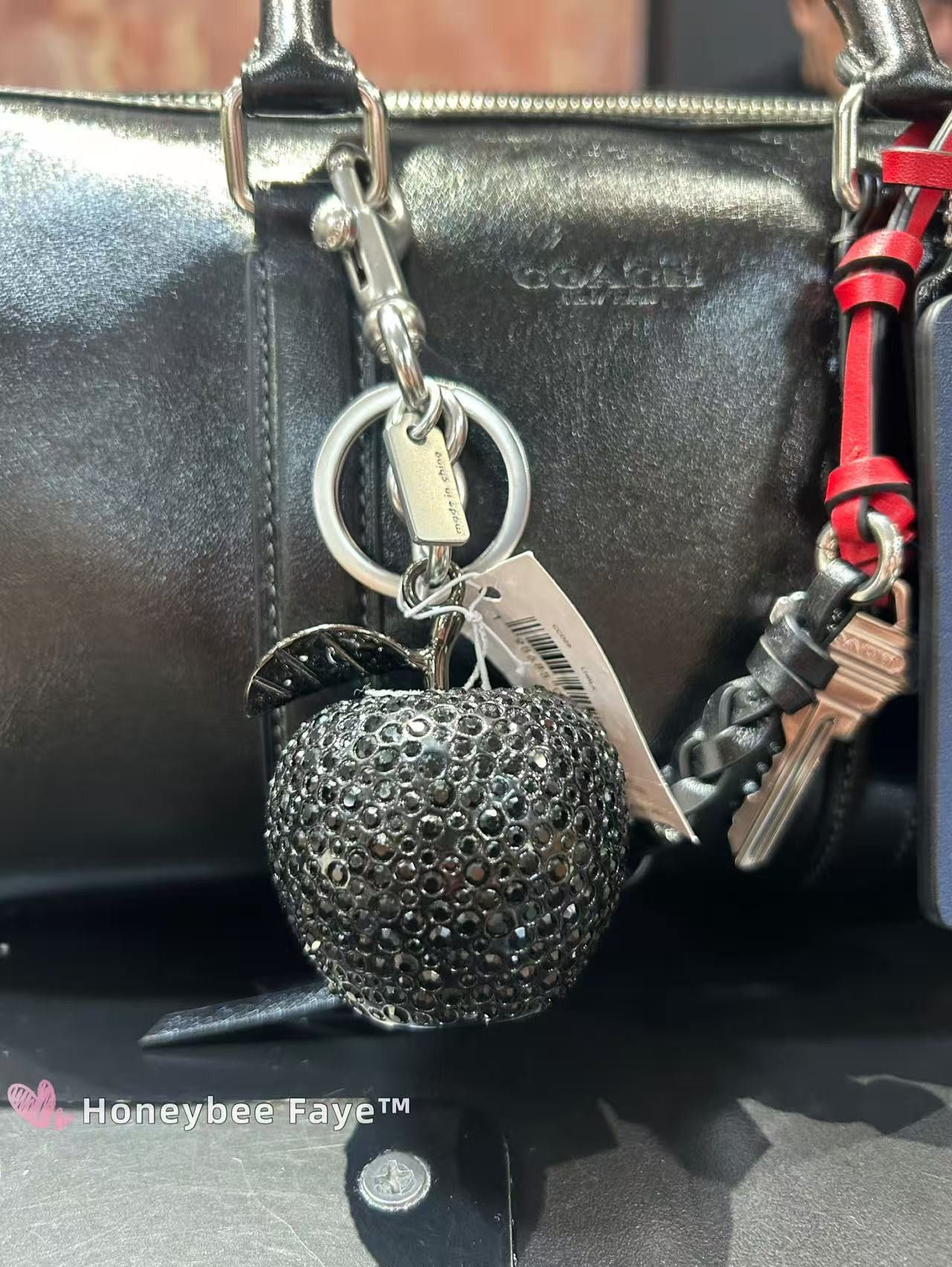 Coach NWT Coach Crystal Apple Bag Charm CCD29 Size ONE SIZE - 4 Thumbnail
