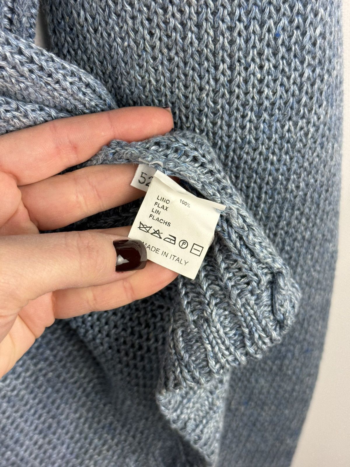 Cruciani Cruciani Men’s Linen Knitted Crewneck Sweater Pullover Size US L / EU 52-54 / 3 - 10 Thumbnail