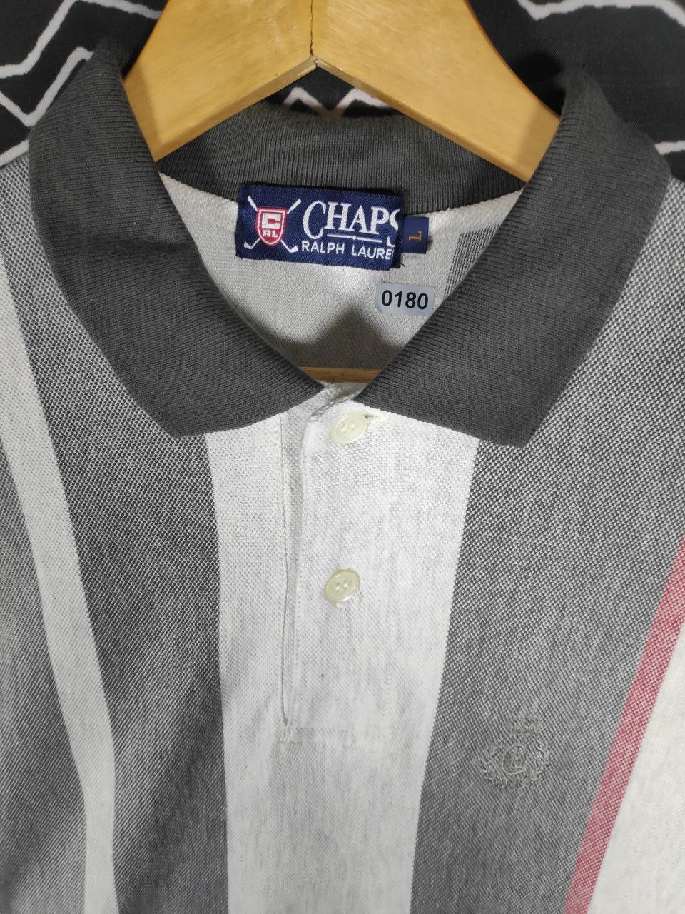 Chaps × Chaps Ralph Lauren × Polo Ralph Lauren Vtg 90s Chaps Ralph Lauren Striped Multicolor Polo Size M Size US M / EU 48-50 / 2 - 4 Thumbnail
