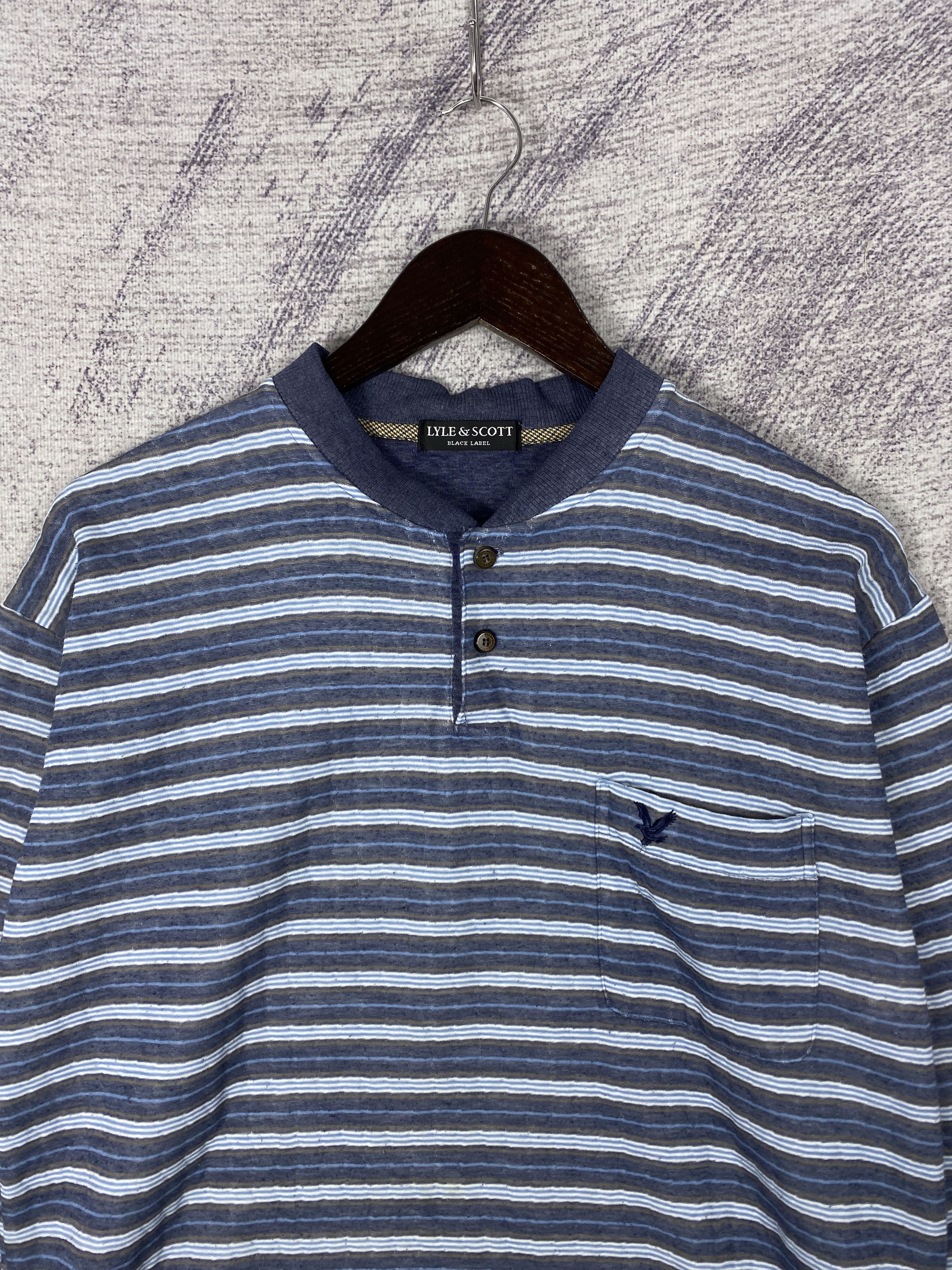 Lyle & Scott Vintage Lyle & Scott Half Button Crewneck Sweatshirts Size M / US 6-8 / IT 42-44 - 2 Thumbnail