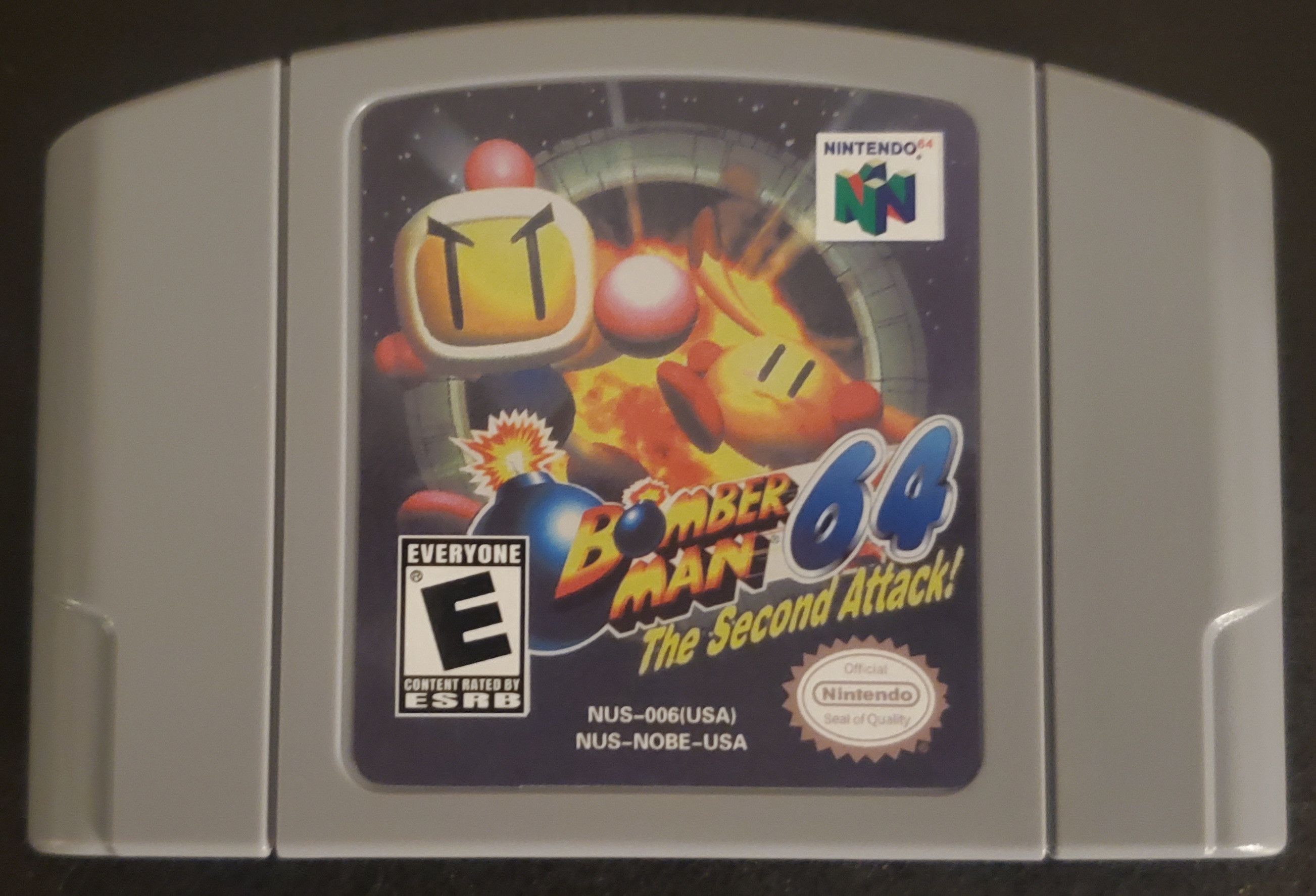 Nintendo Bomberman 64 The Second Attack N64 Nintendo 64 Video Game Size ONE SIZE - 1 Thumbnail