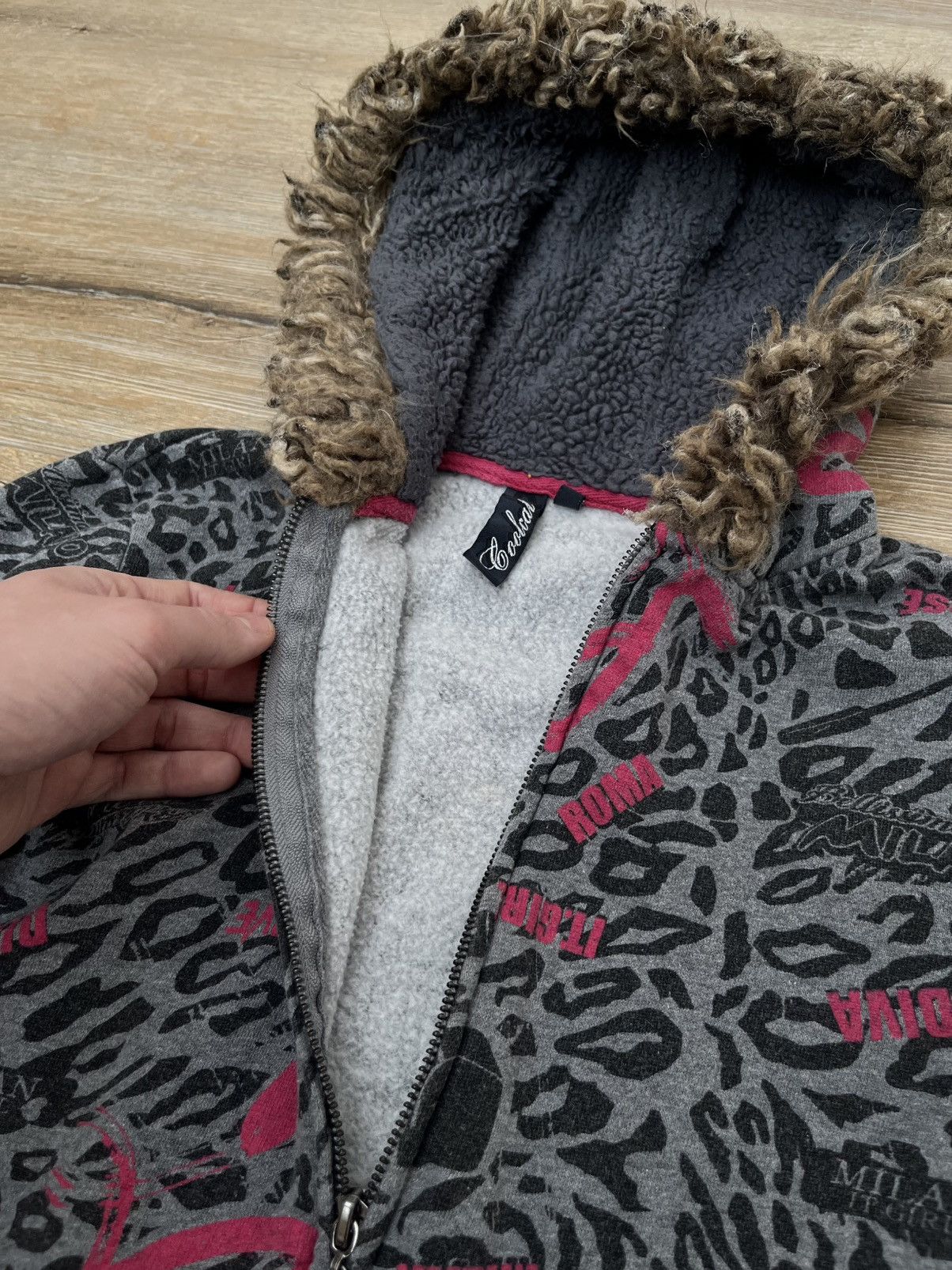 Hysteric Glamour × Undercover Vintage LGB If Six Was Nine Style Faux Fur Zip Hoodie Jacket Size S / US 4 / IT 40 - 6 Thumbnail
