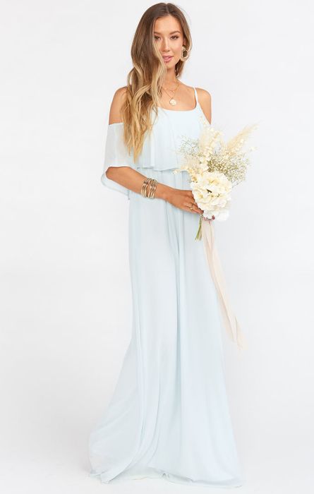 Caitlin ruffle hotsell maxi dress