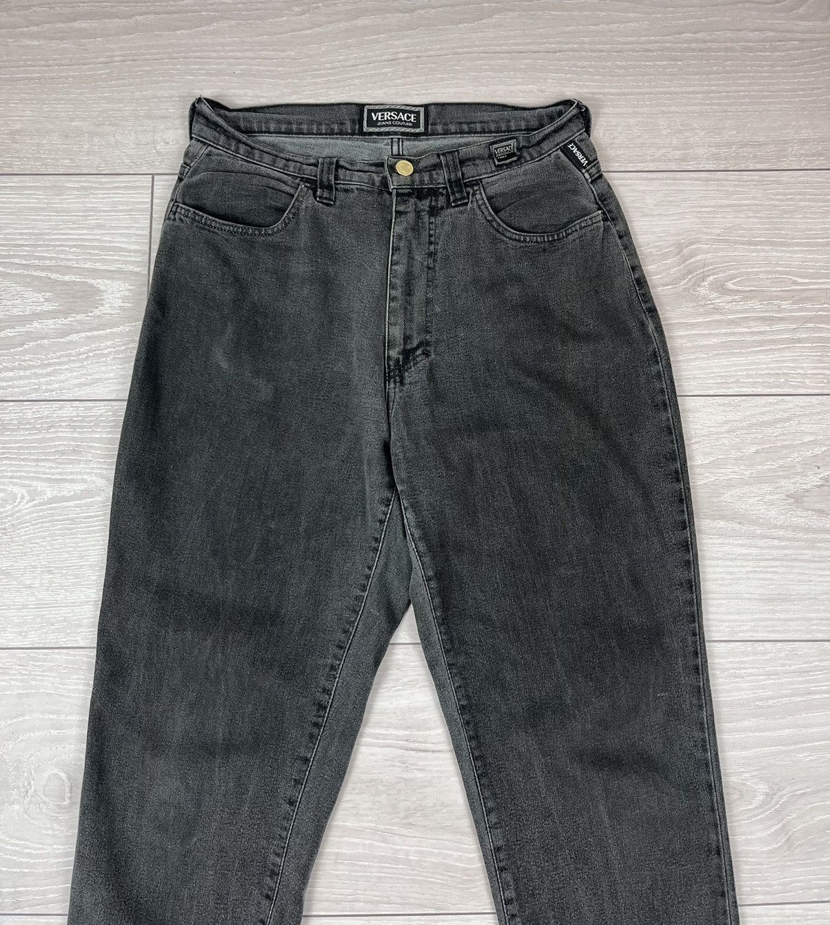 Versace Jeans Couture Versace Jeans Couture Vintage 90s Black Denim Pants Size US 30 / EU 46 - 6 Thumbnail