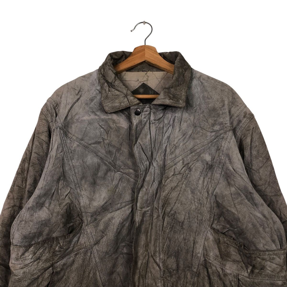 Japanese Brand 🔥VINTAGE LEATHER BOMBER JACKET ABERDEEN ISSEY MIYAKE Size US M / EU 48-50 / 2 - 3 Thumbnail