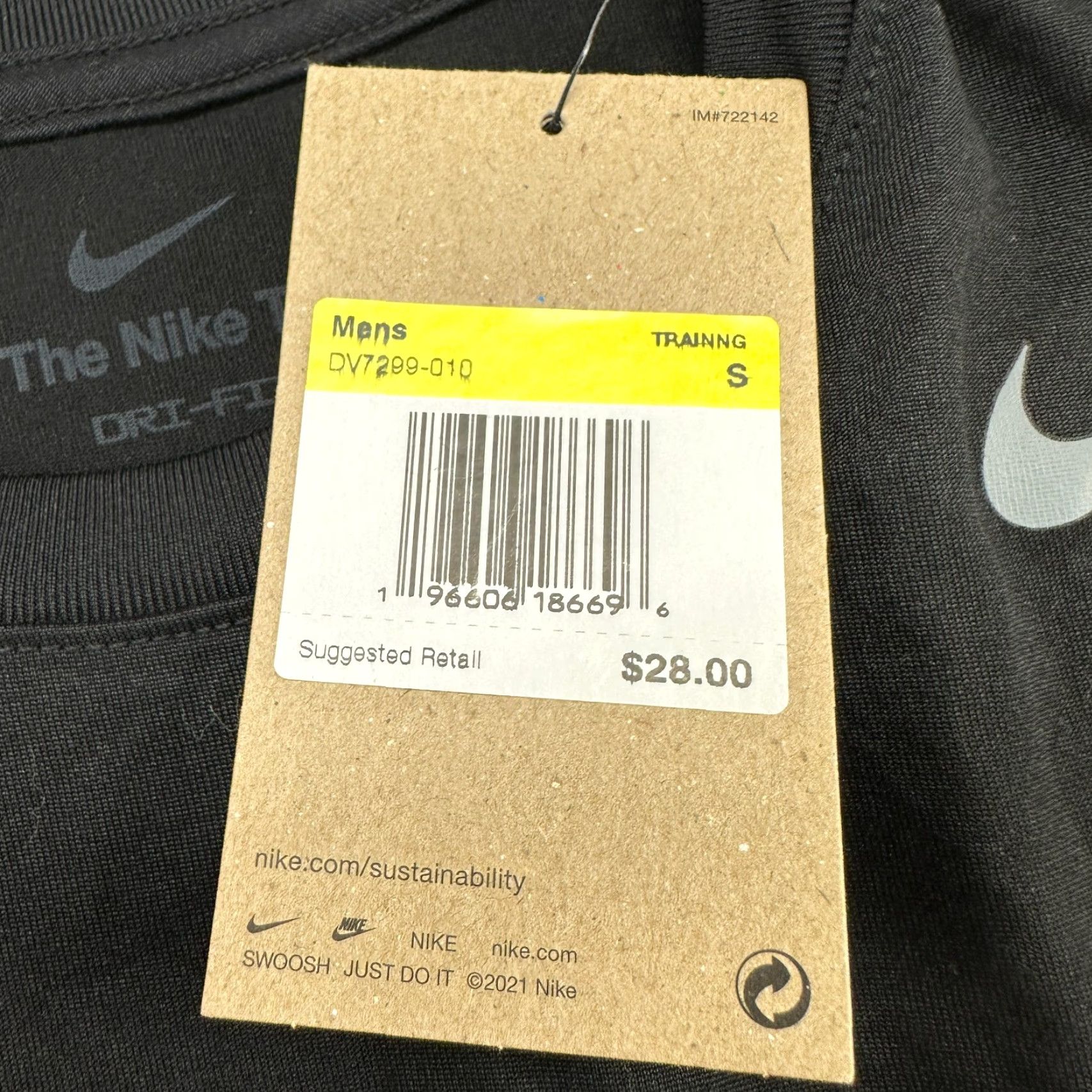 Nike Nike Shirt Mens Small Black Nike Dri-Fit Swoosh Logo Run Move To Zero Juneteenth T-Shirt Short Sleeve Classic Logo Size US S / EU 44-46 / 1 - 3 Thumbnail