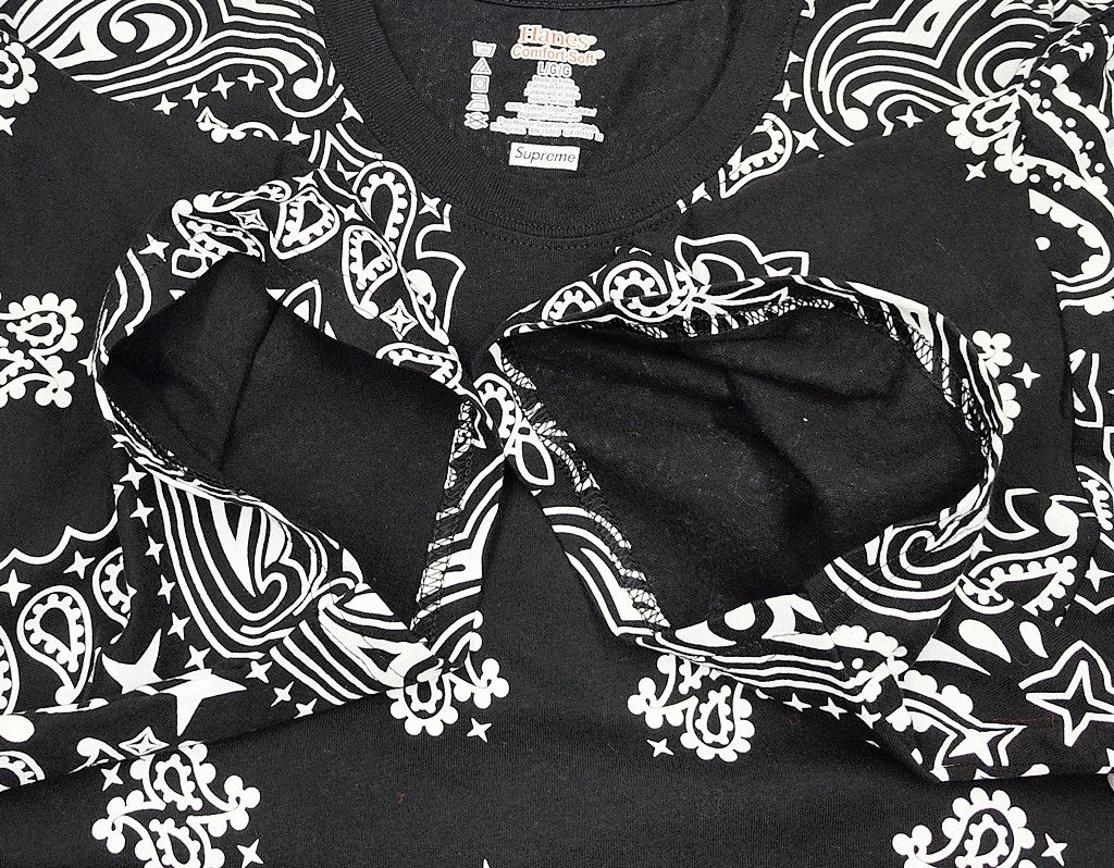 Hanes × Supreme SUPREME x HANES bandana paisley motif full print Size US L / EU 52-54 / 3 - 6 Thumbnail