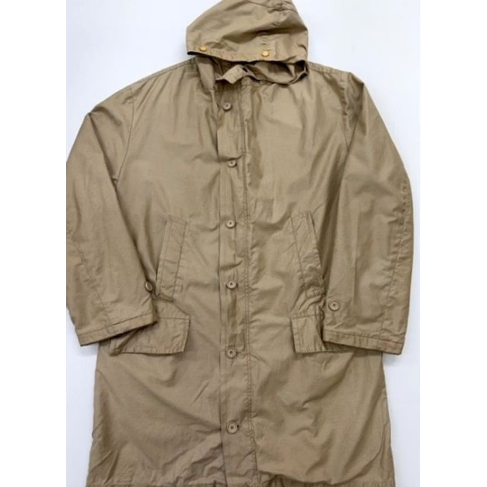 Versace Jeans Couture Versace Jeans Couture Mens Beige Hooded Long Parka Jacket S Parka Beige BNWT? Size US 29 - 2 Thumbnail