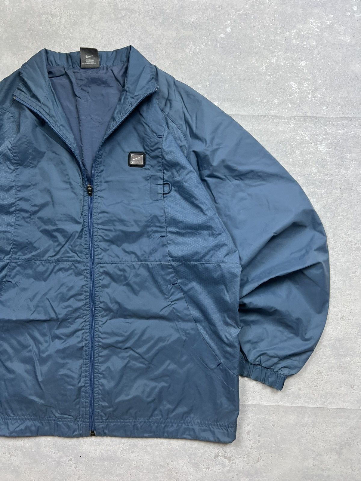 Nike 90s Nike Silver Swoosh Vintage Y2K Nylon Windbreaker Jacket Size US S / EU 44-46 / 1 - 3 Thumbnail