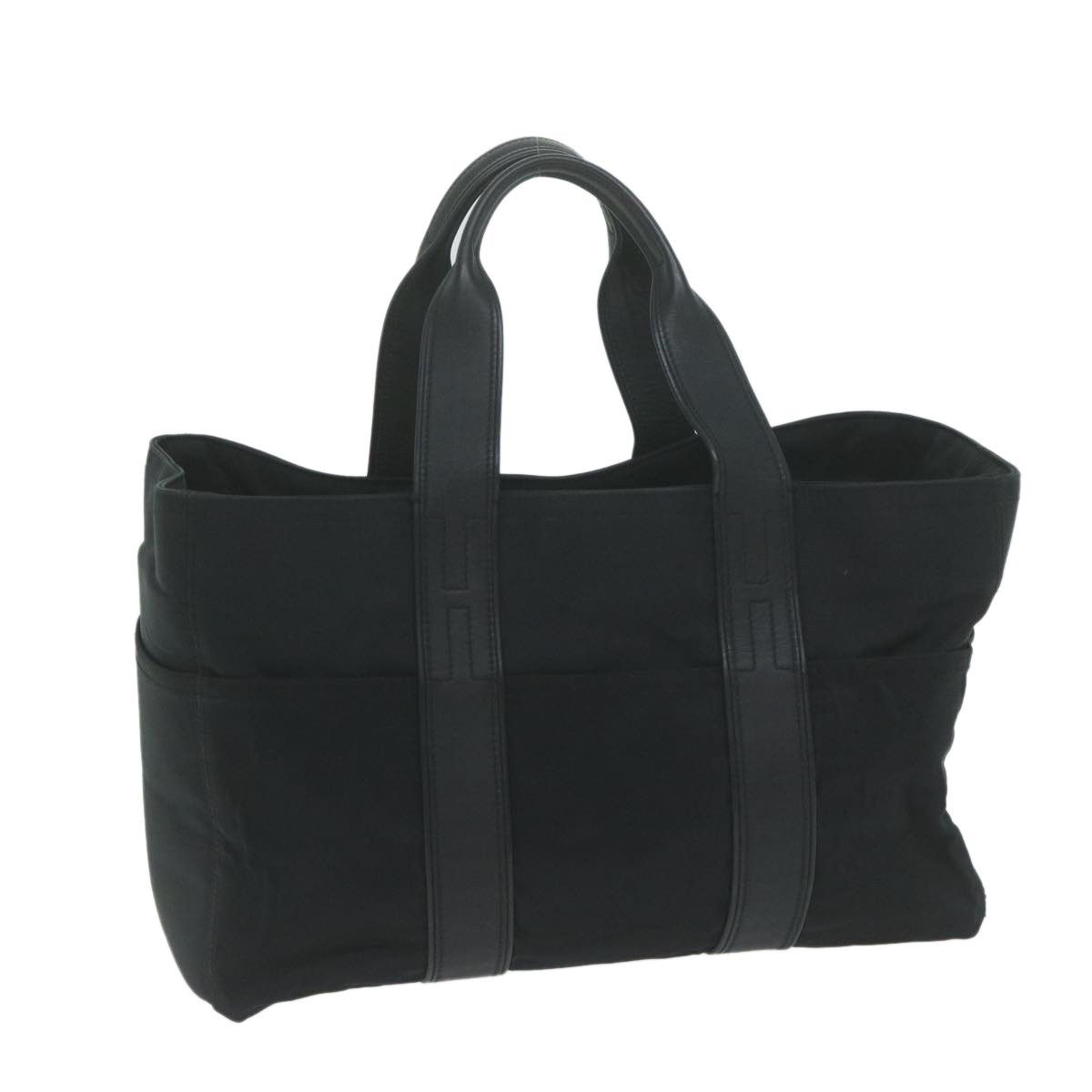 image of Hermes Akapu Luco Mm Hand Bag Nylon Black Auth Yk10401, Women's