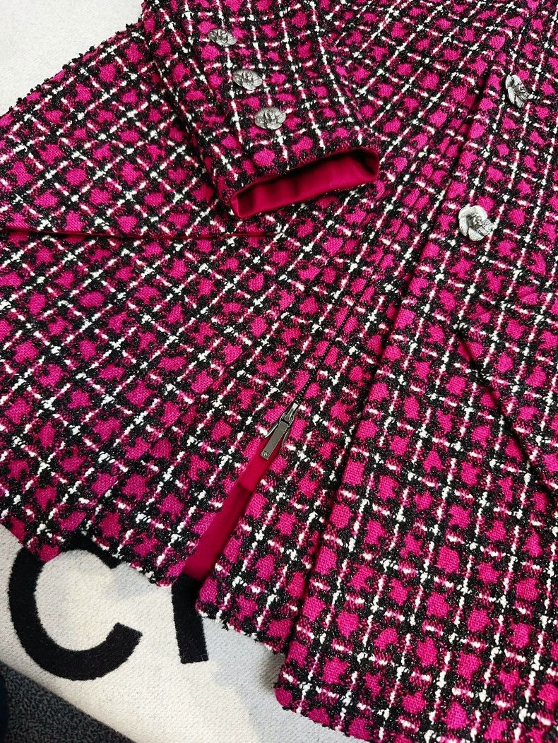 Chanel Chanel 23K autumn and winter purple plaid fake two-piece c Size S / US 4 / IT 40 - 6 Thumbnail