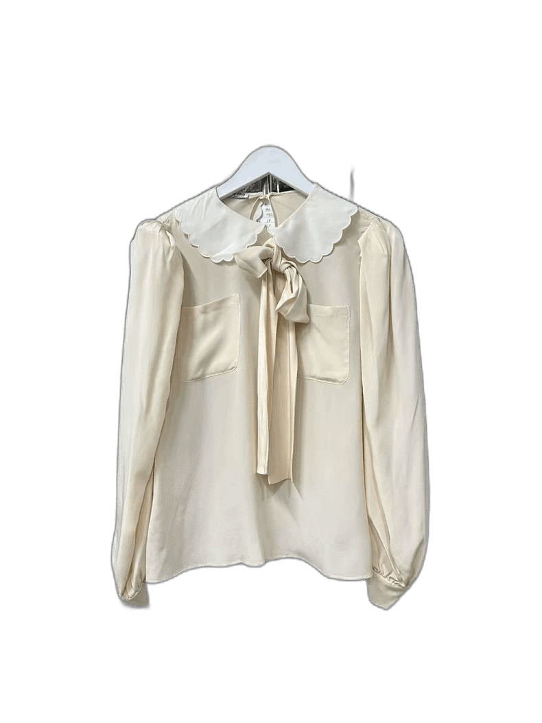 Miu Miu Miu Miu Doll Collar Blouse Size S / US 4 / IT 40 - 1 Thumbnail