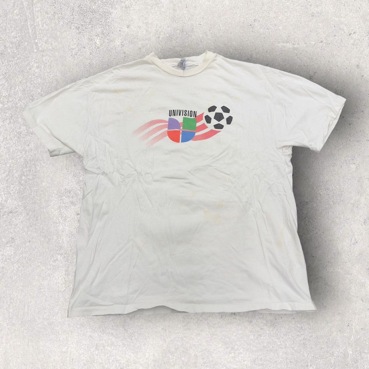 Hanes × Vintage Vintage Univision tee Size US XL / EU 56 / 4 - 1 Thumbnail