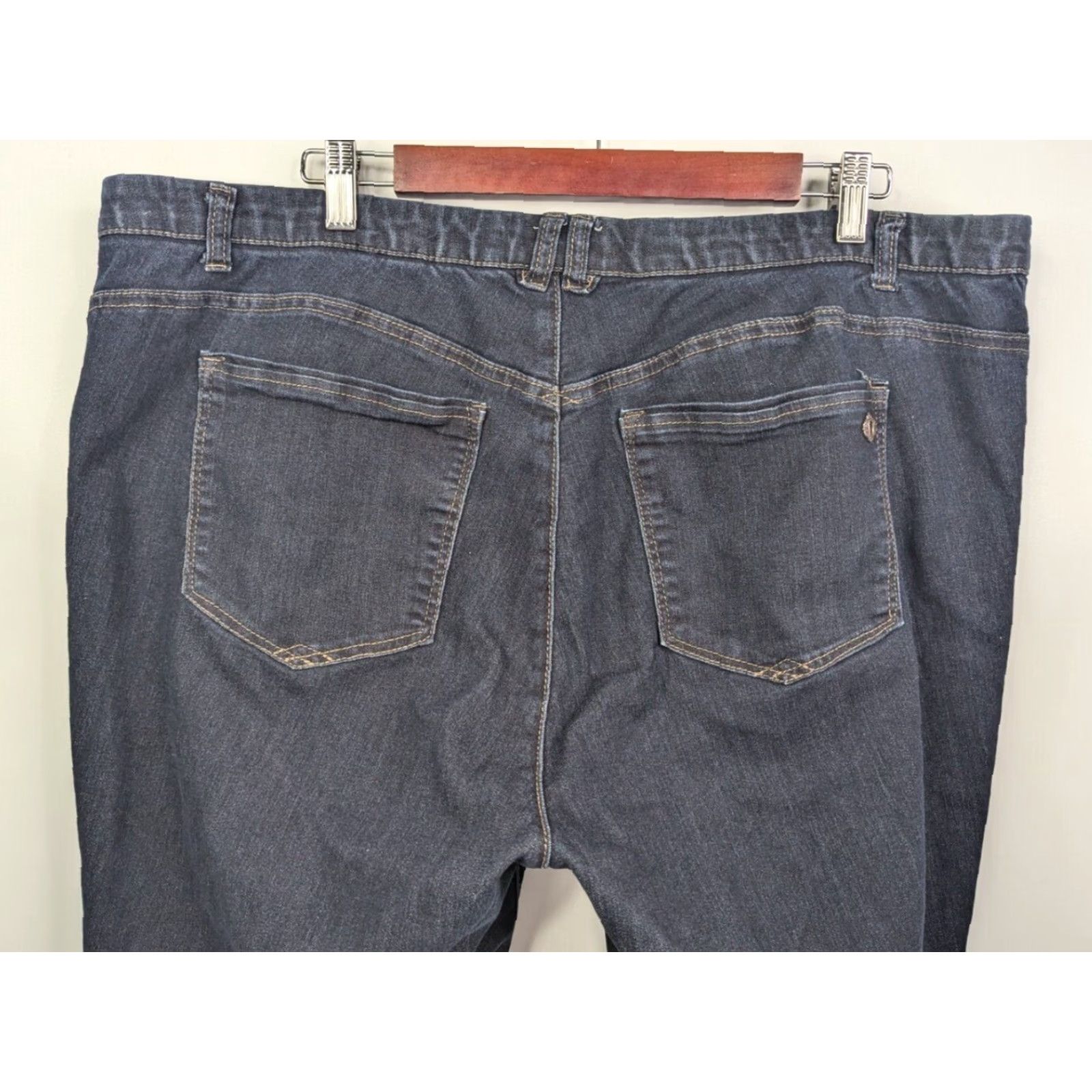 Vintage Democracy Jeans Women's 20W Blue Denim Skinny Ankle Crop High Rise Plus Size Size 42" / US 20 - 5 Thumbnail