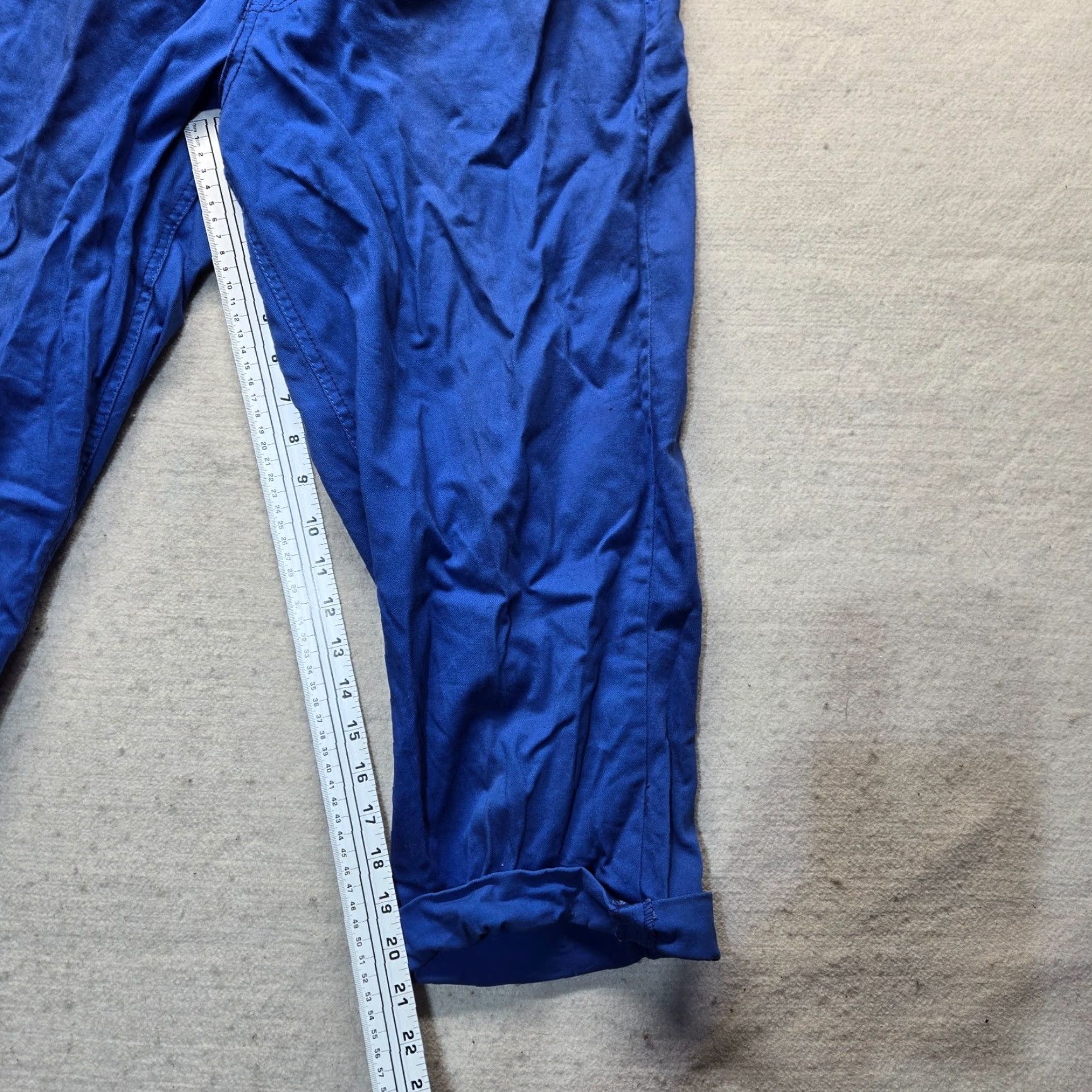 Faded Glory Faded Glory Denim Solid Blue Skinny Knit Pant Adult Womens Size 16 Jeans Regular 5-Pocket Blue Size 38" / US 16 / IT 52 - 6 Thumbnail
