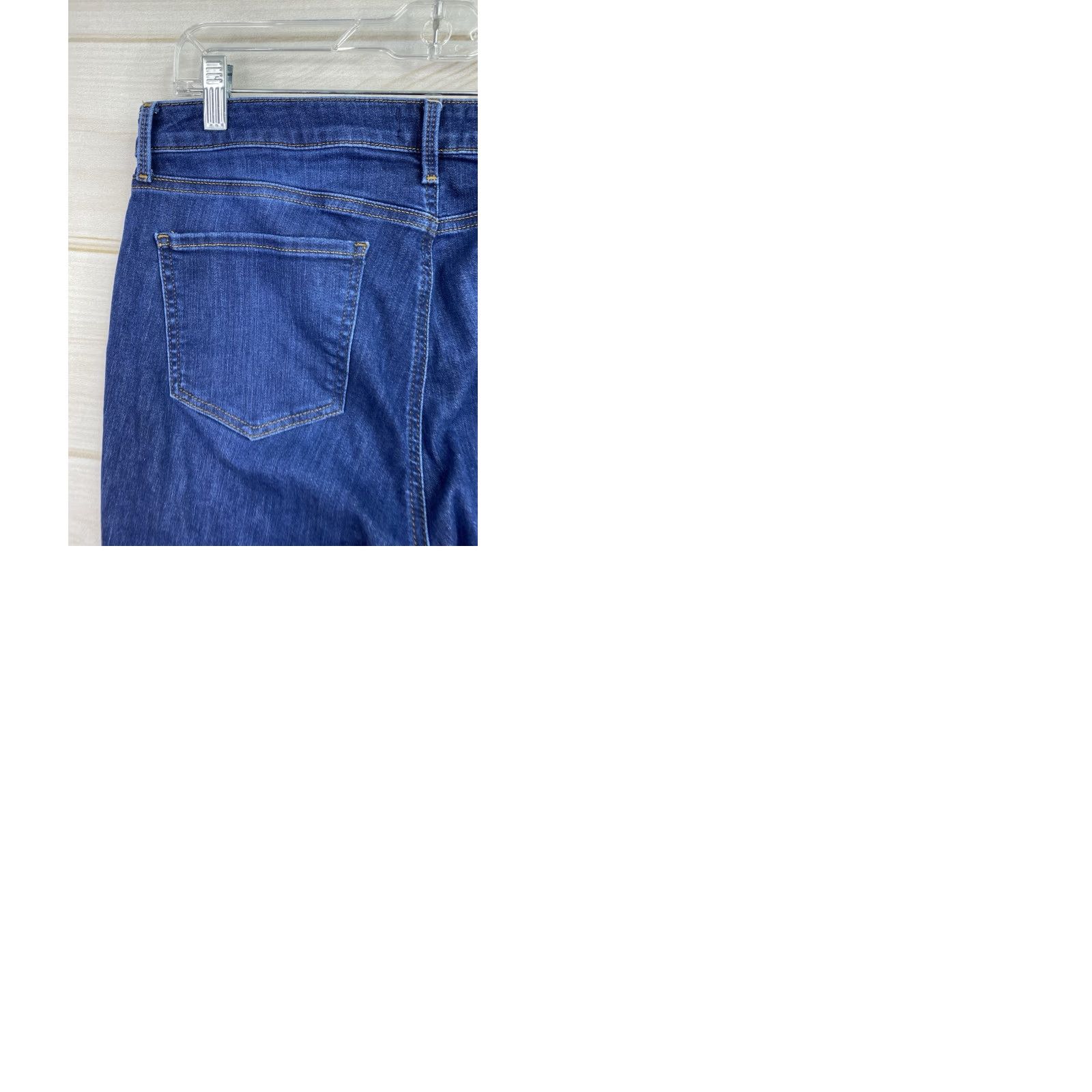 NYDJ NYDJ Ami Jeans Womens 12P Skinny 5-Pocket Denim Dark Blue Stretch Mid Rise Petite - USA Brand NYDJ - Jeans Size 34" / US 12 / IT 48 - 9 Thumbnail