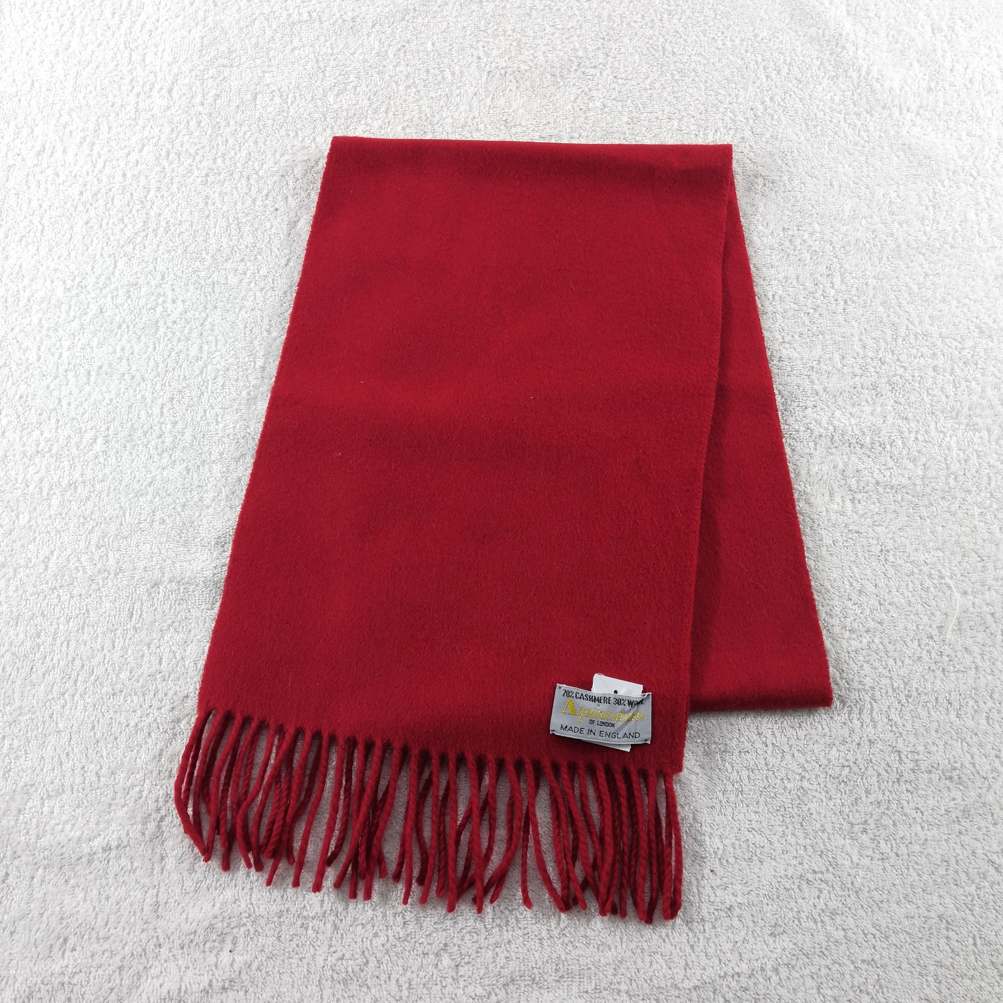 Aquascutum Vintage Aquascutum Scarf Fringe Muffler Scarves - . Size ONE SIZE - 4 Thumbnail
