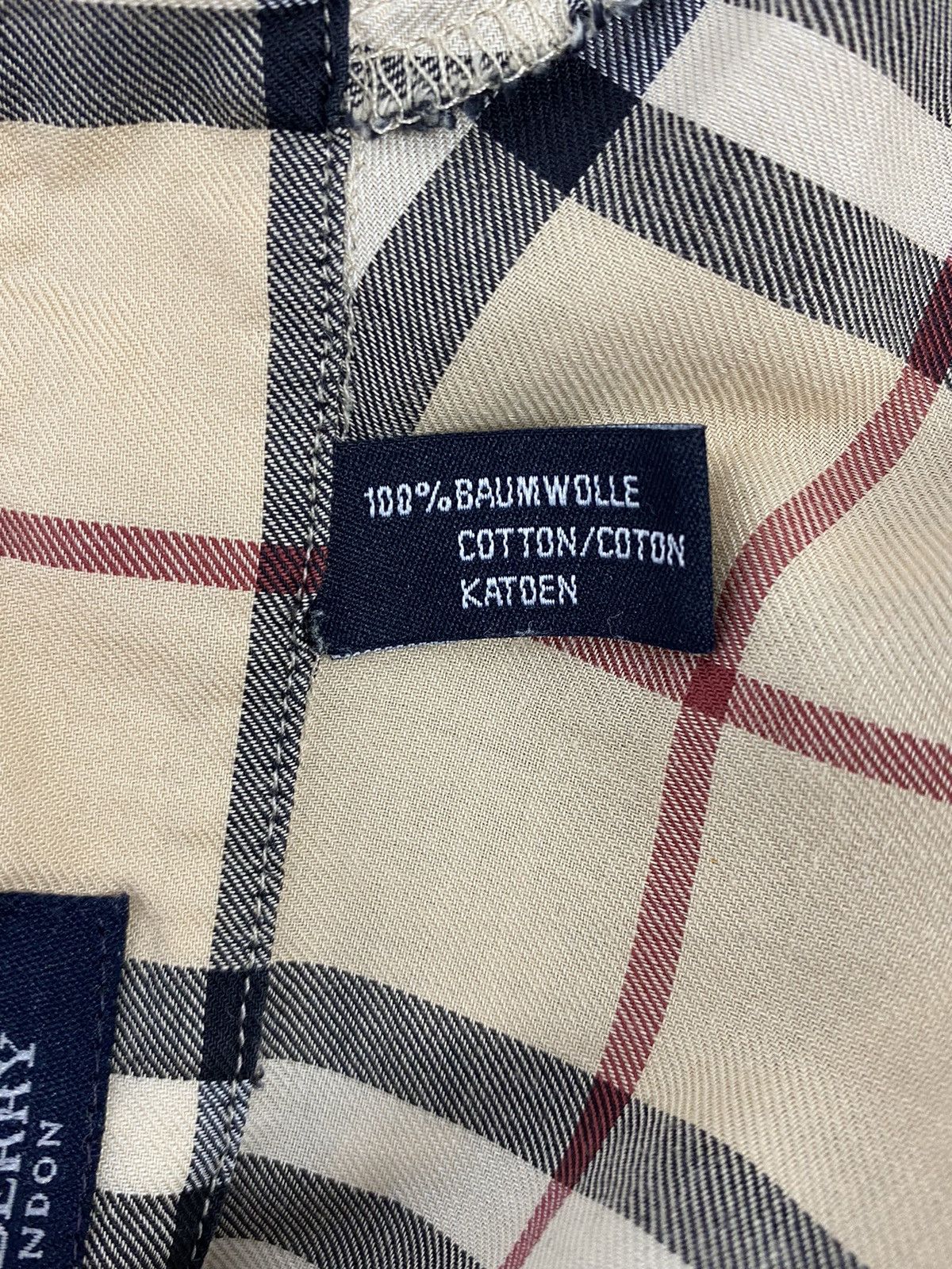 Burberry 1990s Vintage Burberry London Nova Check 3/4 Button Up Shirt Size L / US 10 / IT 46 - 16 Thumbnail