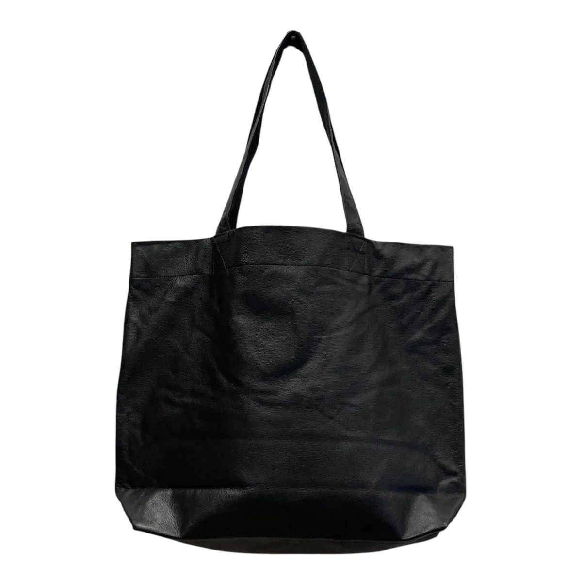 Yohji Yamamoto Yohji Yamamoto pour homme SIGNATURE LOGO LEATHER TOTE BAG Size ONE SIZE - 2 Thumbnail