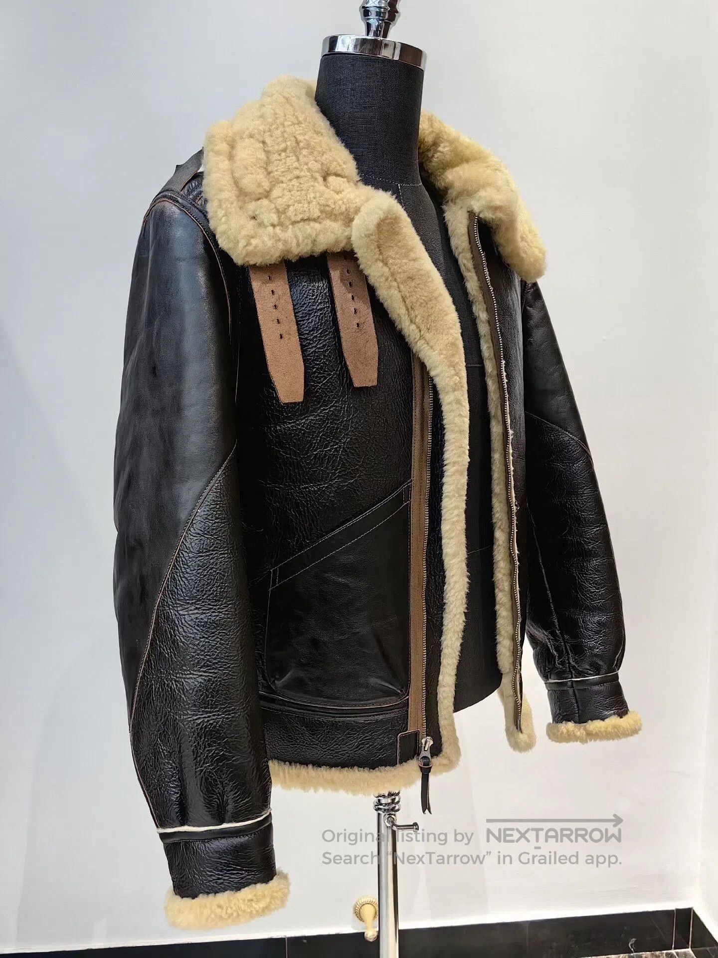 Other The REAL McCOY'S B3 Shearling Flight Jacket. Size US L / EU 52-54 / 3 - 5 Thumbnail