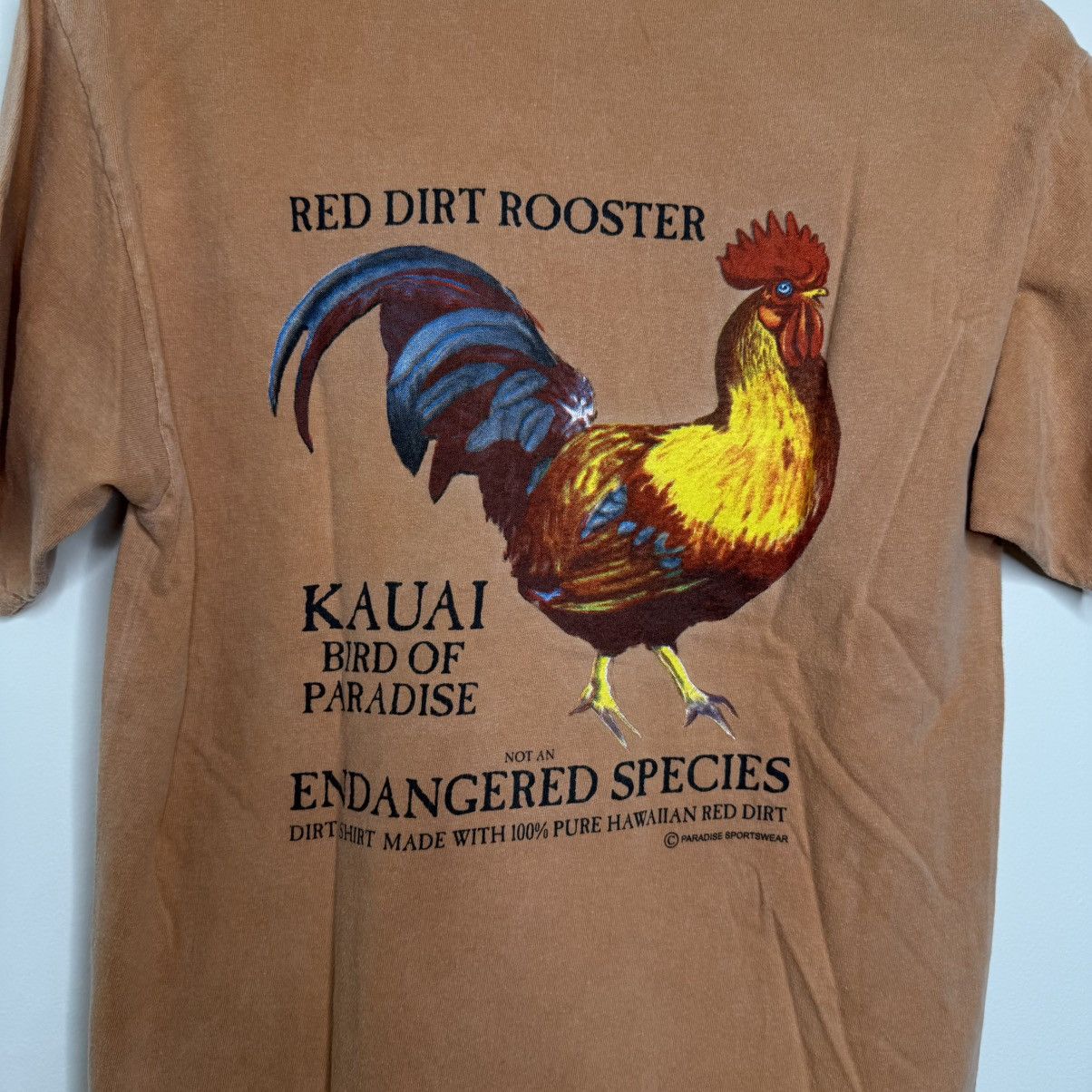 Other Red Dirt Rooster Hawaii T Shirt Medium Unisex Hanes Beefy Size M / US 6-8 / IT 42-44 - 7 Thumbnail