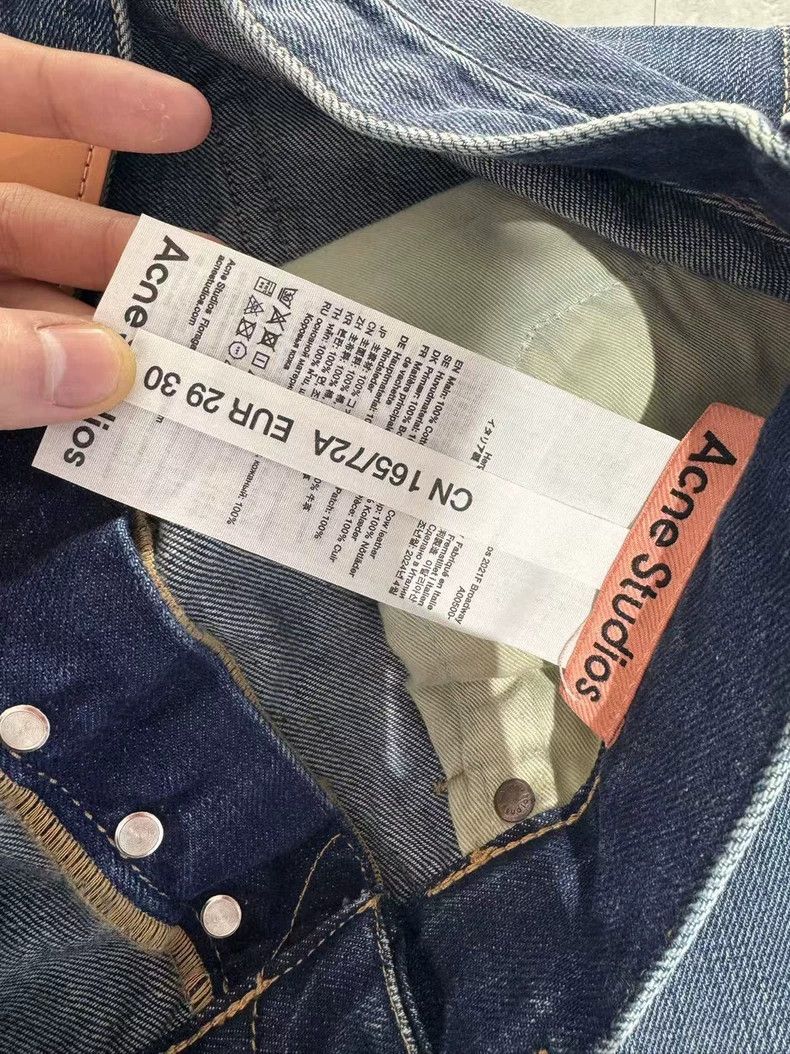 Acne Studios Acne studios Water ripple wide-leg jeans 2502-Nextarrow Size US 30 / EU 46 - 3 Thumbnail