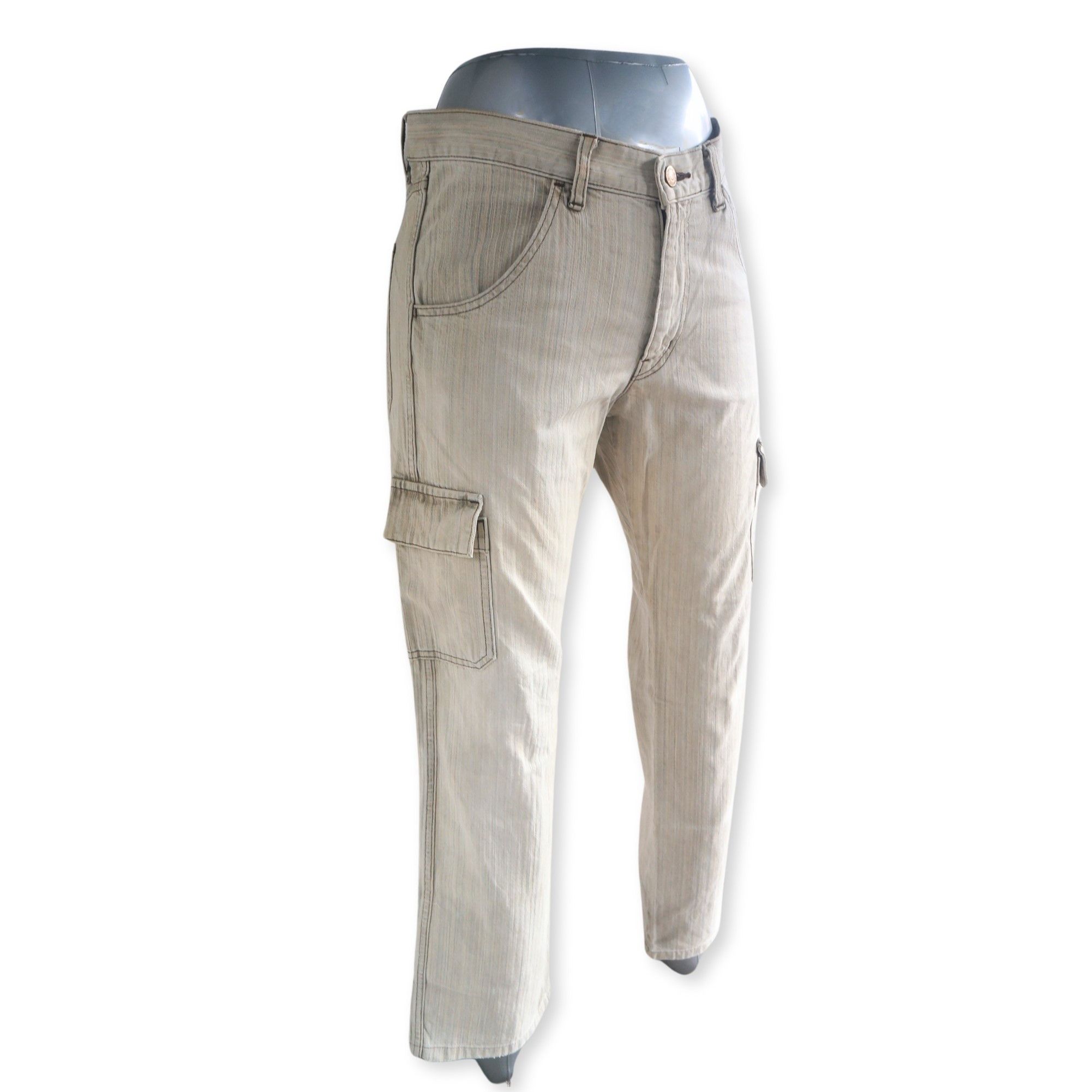 BIGI RADMESS Hickory Striped Denim Cargo Size US 31 - 2 Thumbnail