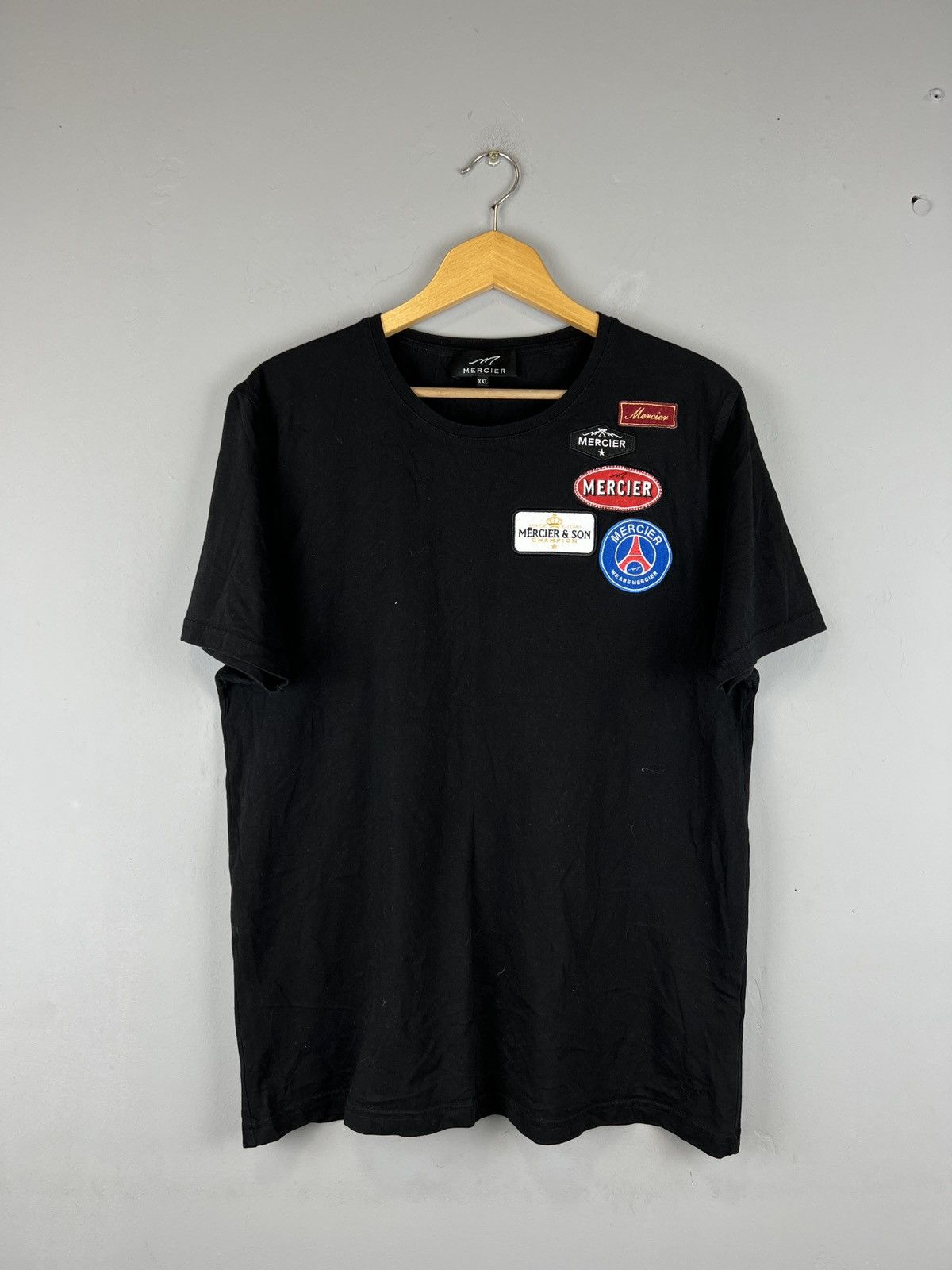 Baume & Mercier Mercier black multi logo PSG tee Size US XL / EU 56 / 4 - 1 Thumbnail