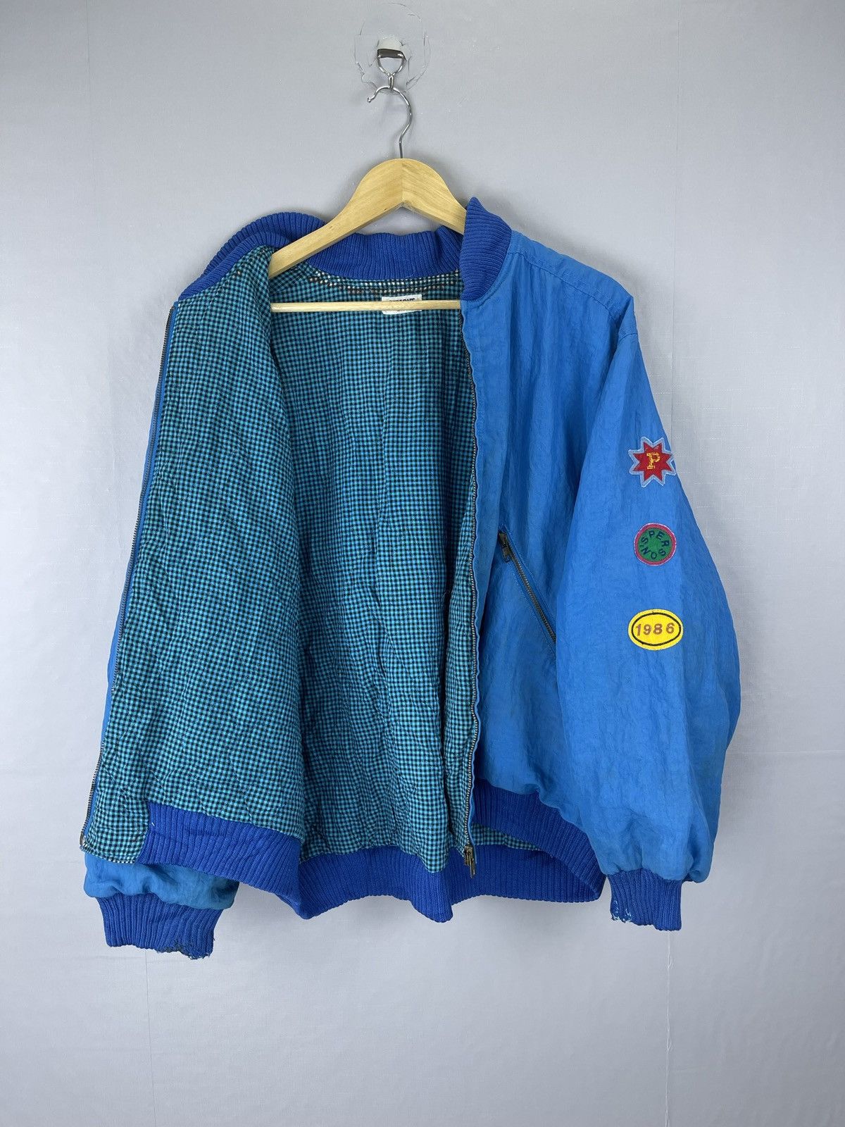PERSON'S 🔥80s Person’s Big Carpet Patches Bomber Jacket Size US XL / EU 56 / 4 - 8 Thumbnail