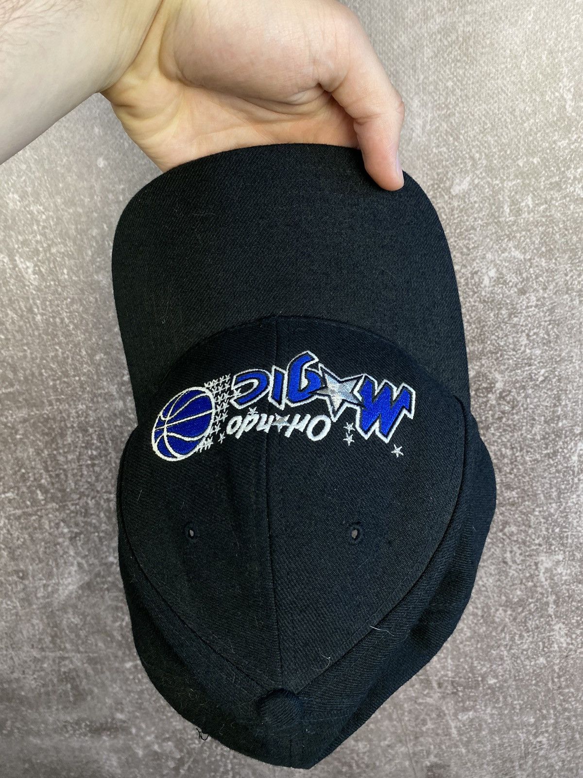 NBA × Vintage VINTAGE Orlando Magic Hat Cap Snap Blue Black Basket ball Size ONE SIZE - 3 Thumbnail