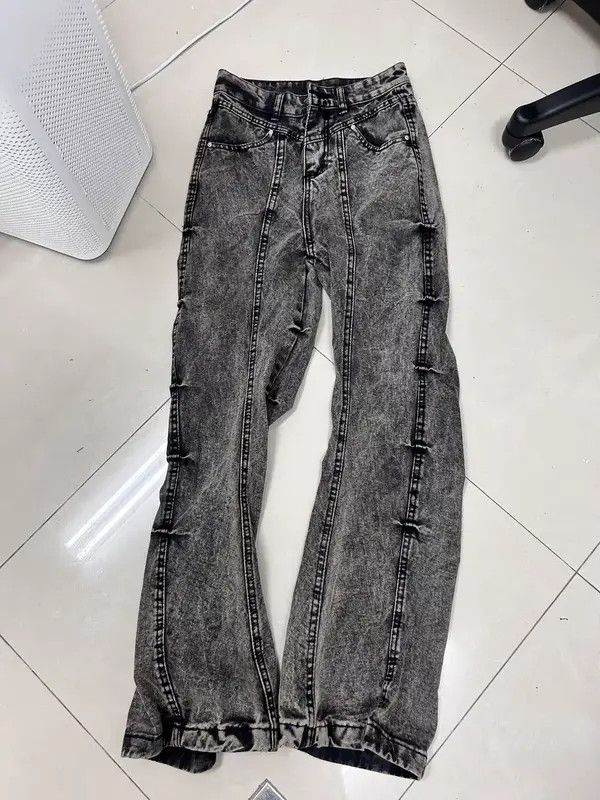 Japanese Brand Vtg Micro Flared Denim Pants Bootcuts Vintage street jeans Size US 32 / EU 48 - 6 Thumbnail