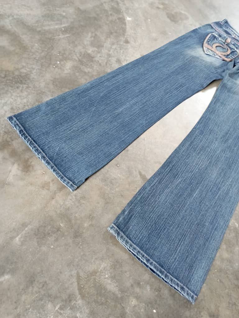 Tornado Mart Super Flare Jeans Japan Skulls Riobera Jeans Stone Wash Size US 28 / EU 44 - 5 Thumbnail
