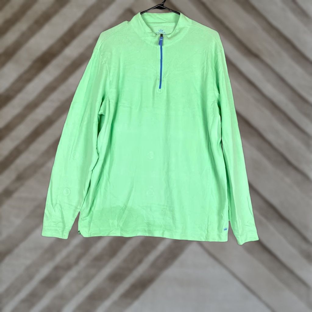 Peter Millar Peter Millar Jacket Green Crown Sport 1/4 Zip Perth Pullover Stretch Large Mens Jacket Regular XS-XL? Size US L / EU 52-54 / 3 - 1 Thumbnail