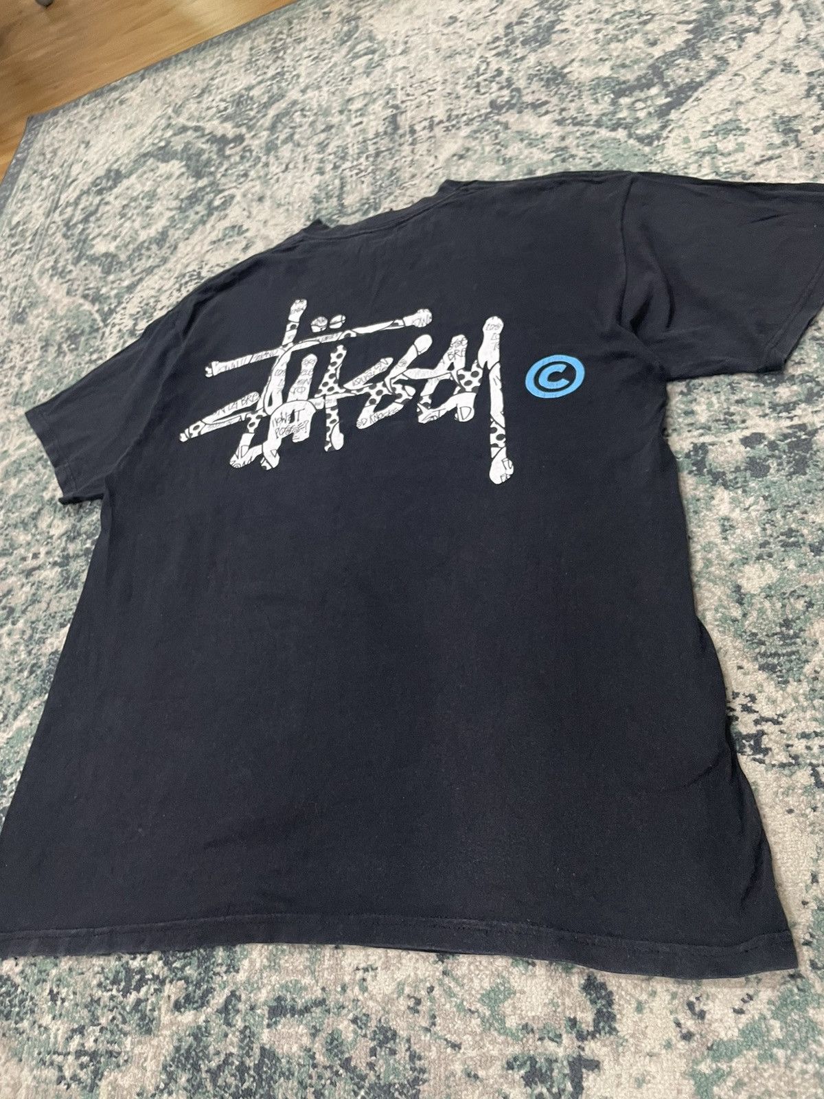 Stussy Vintage Stussy Big Logo Tee Shirt Size US L / EU 52-54 / 3 - 4 Thumbnail