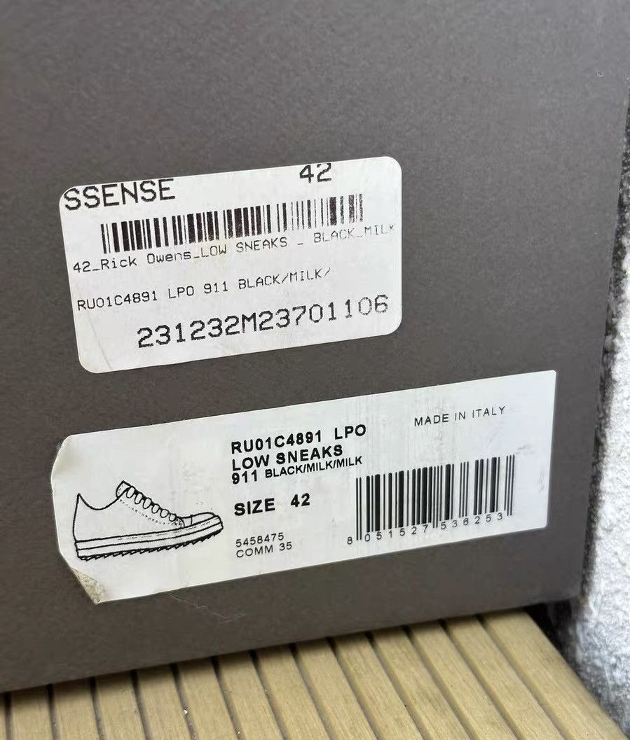 Rick Owens Rick Owens Mainline Calfskin Low-Top "Big Converse" Size US 8.5 / EU 41-42 - 9 Thumbnail