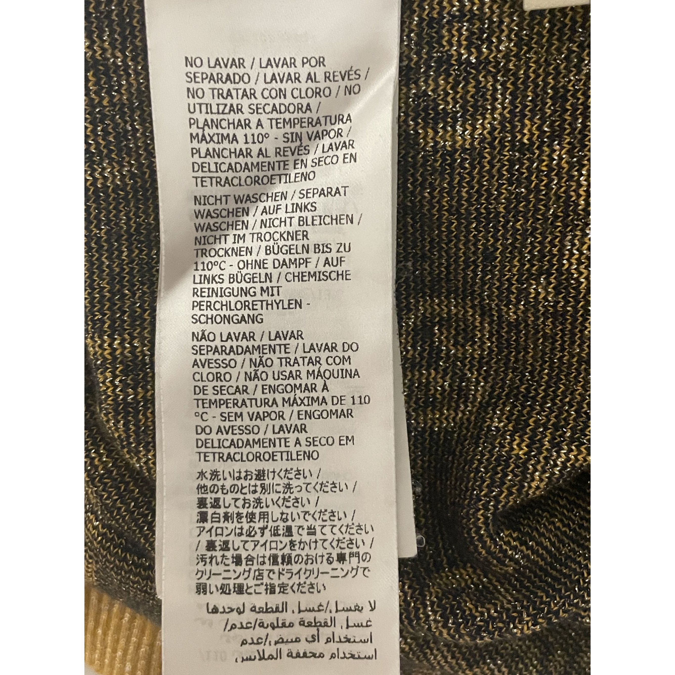 Gucci Gucci Womens Black & Gold GG Monogram Knit Short-Sleeve Dres Size S / US 4 / IT 40 - 14 Thumbnail